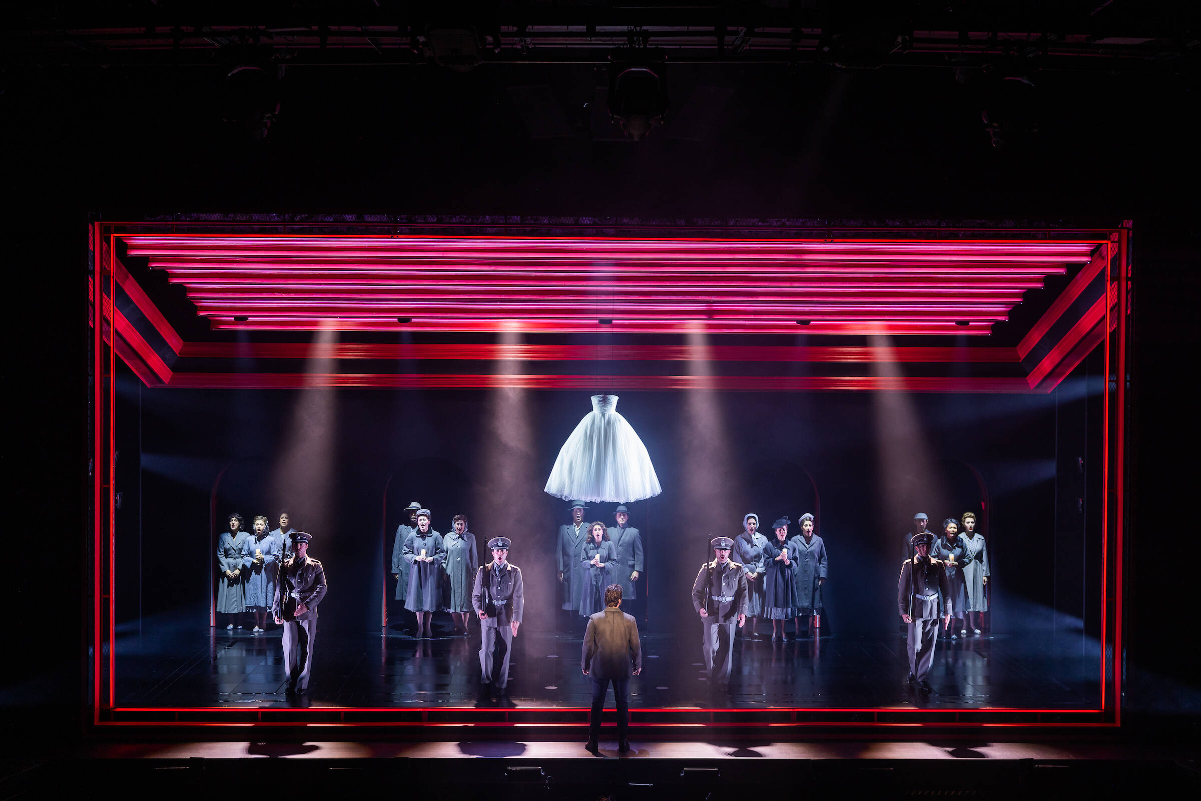 The company of "Evita" at American Repertory Theater. (Courtesy Nile Scott Studio.)