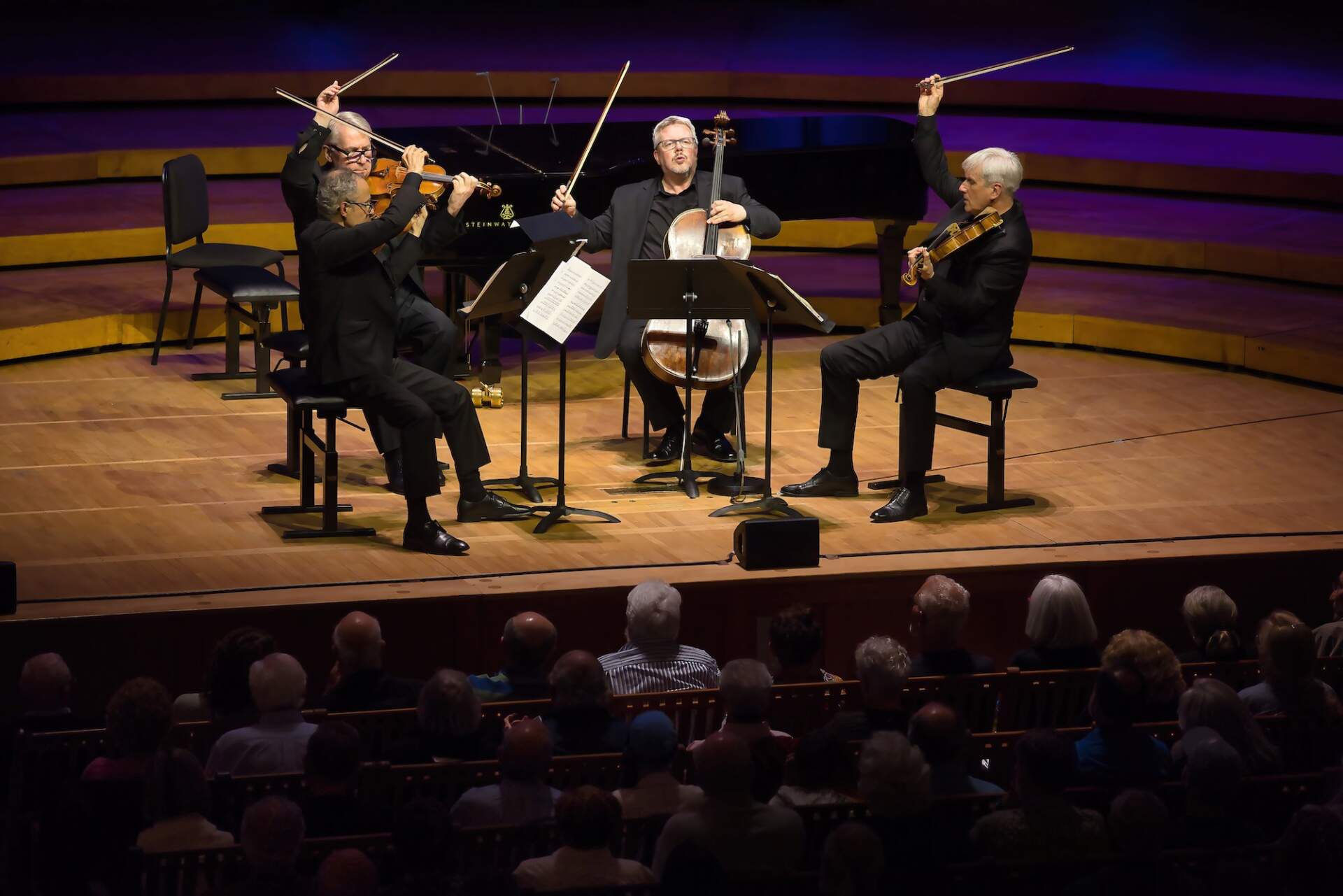 The Emerson String Quartet at Tanglewood. (Courtesy Hilary Scott)