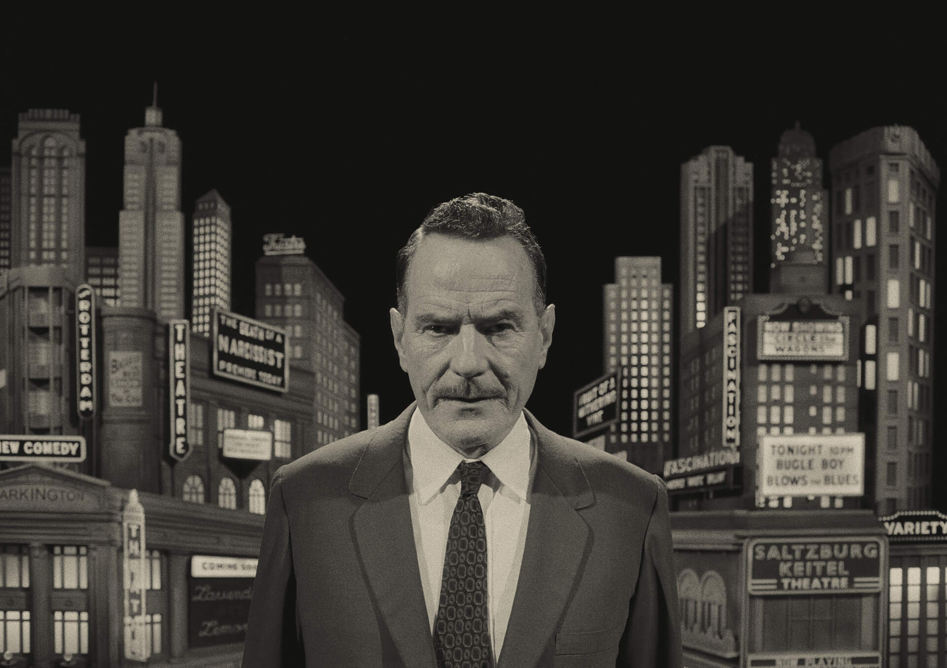 Bryan Cranston as &quot;Host&quot; in writer-director Wes Anderson's &quot;Asteroid City.&quot; (Courtesy of Pop. 87 Productions/Focus Features)