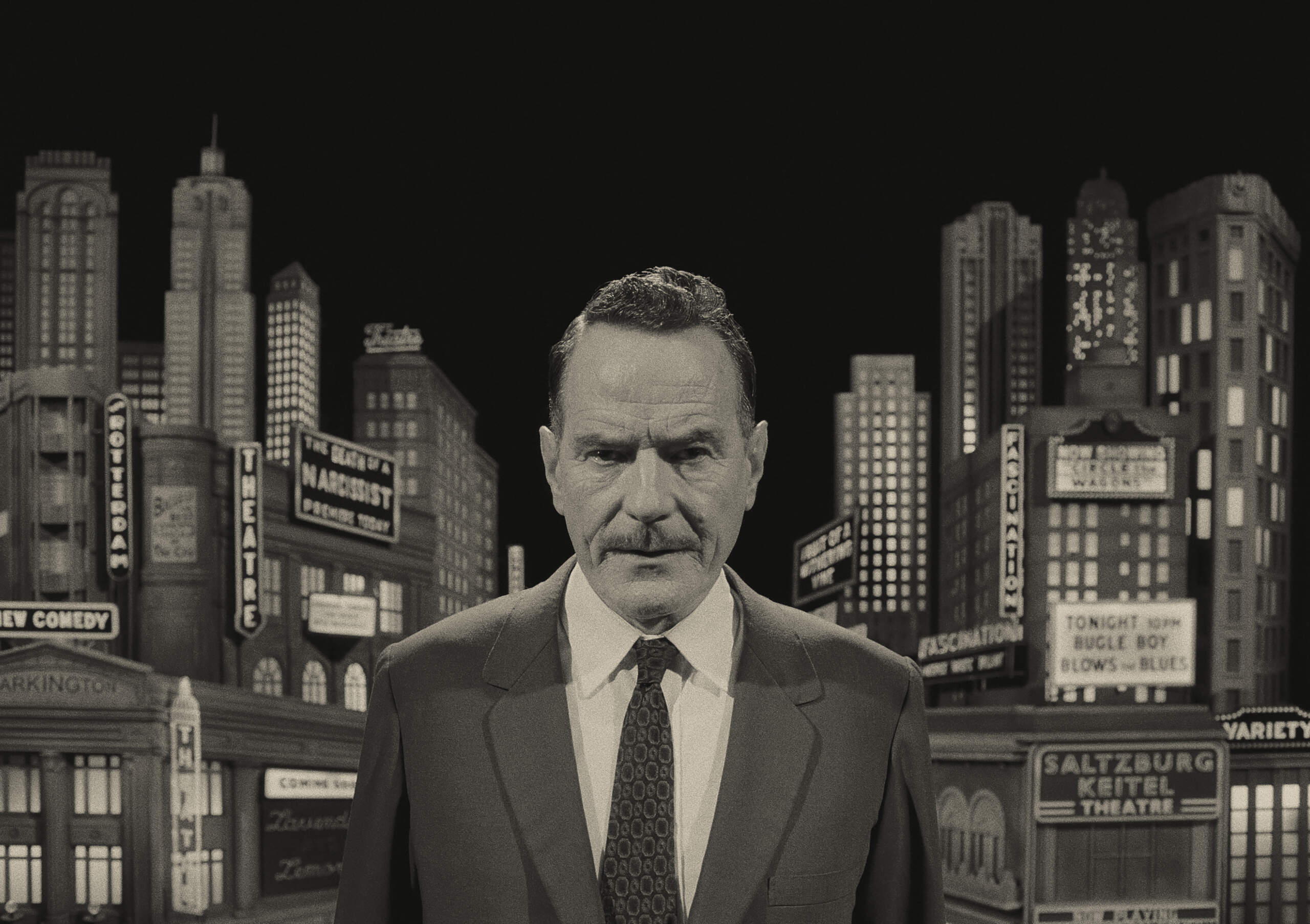 Bryan Cranston as "Host" in writer-director Wes Anderson's "Asteroid City." (Courtesy of Pop. 87 Productions/Focus Features)