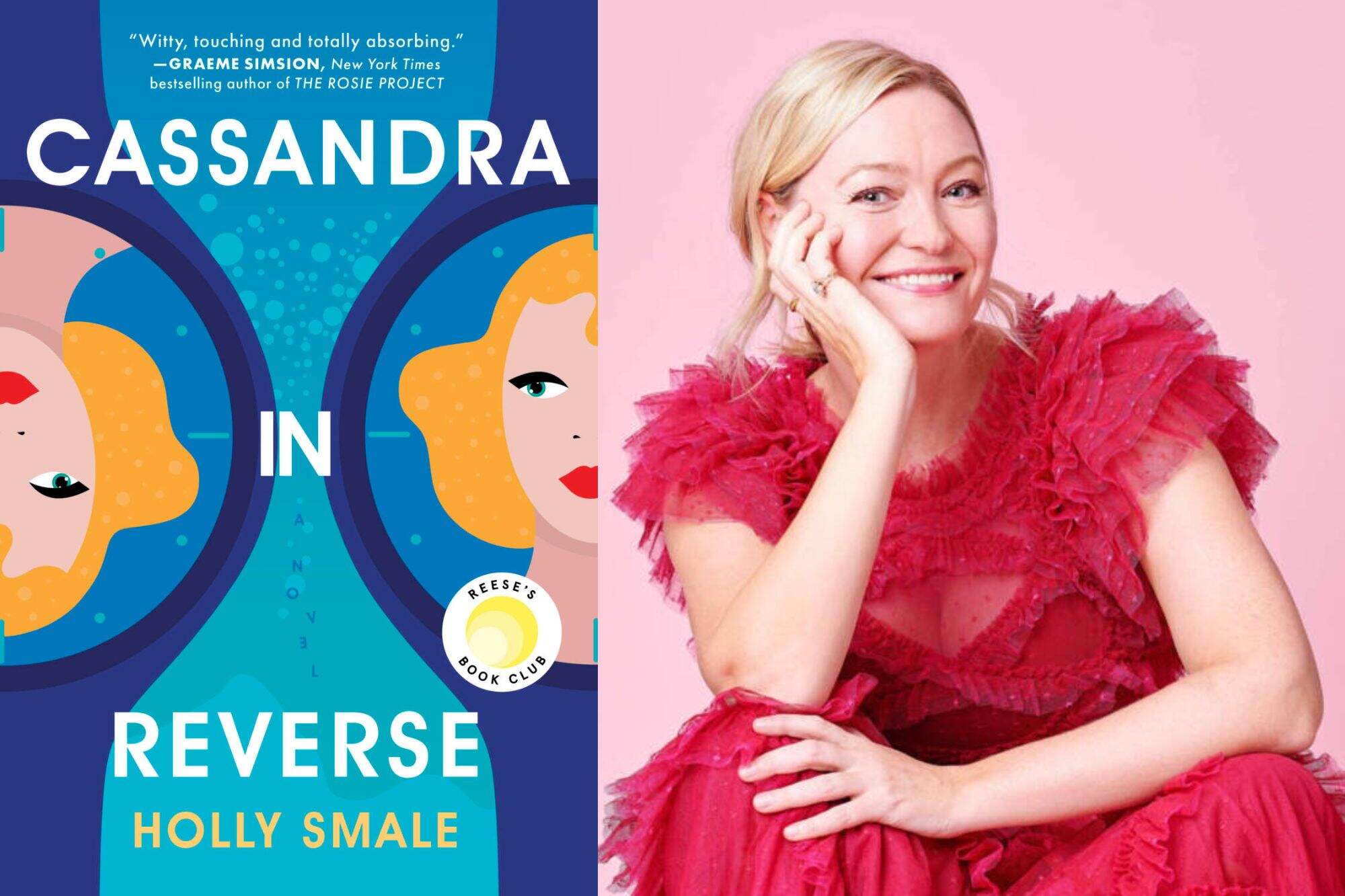 The cover of "Cassandra in Reverse" and author Holly Smale. (Courtesy of MIRA and David Myers)