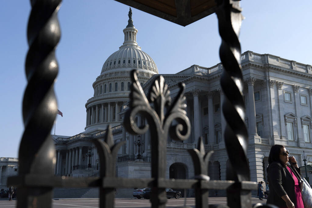 The U.S. Capitol is seen at sunset on May 31, 2023, at Capitol Hill in Washington, D.C. (Jose Luis Magana/AP)