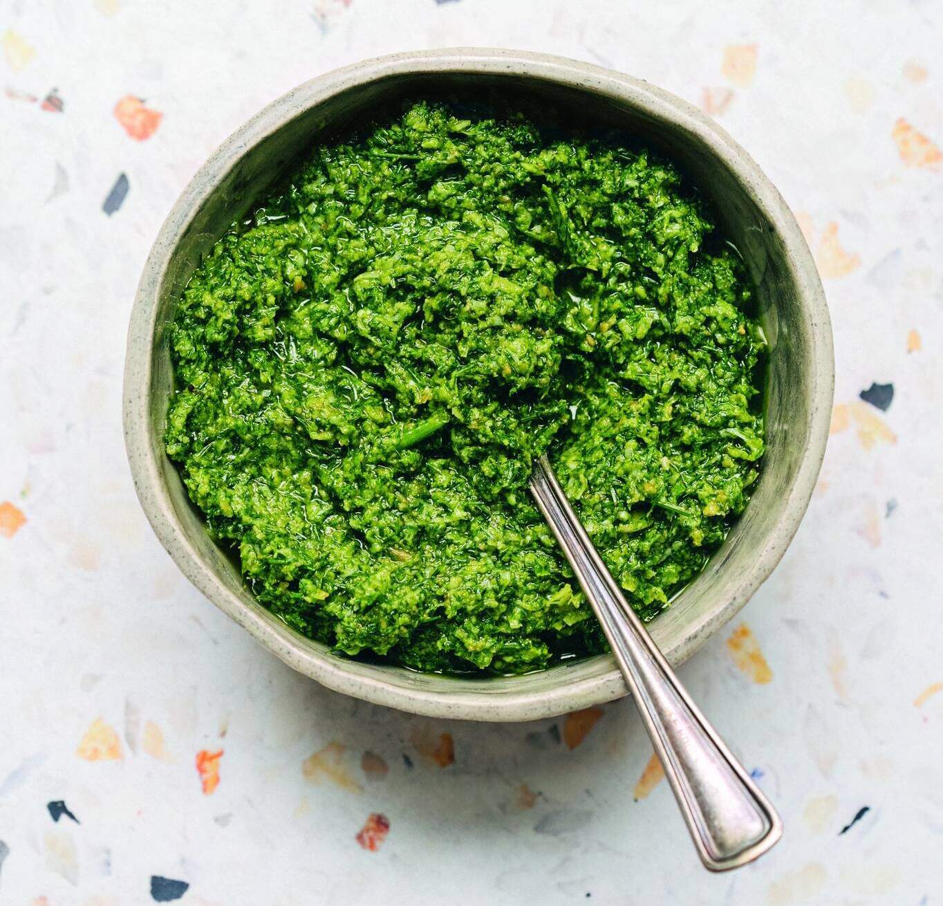 Fennel frond pesto. (Hetty McKinnon)