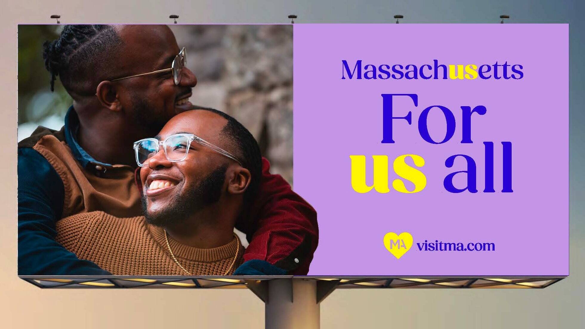 One of Massachusetts' new Pride billboards. (Gov. Maura Healey, via Twitter)