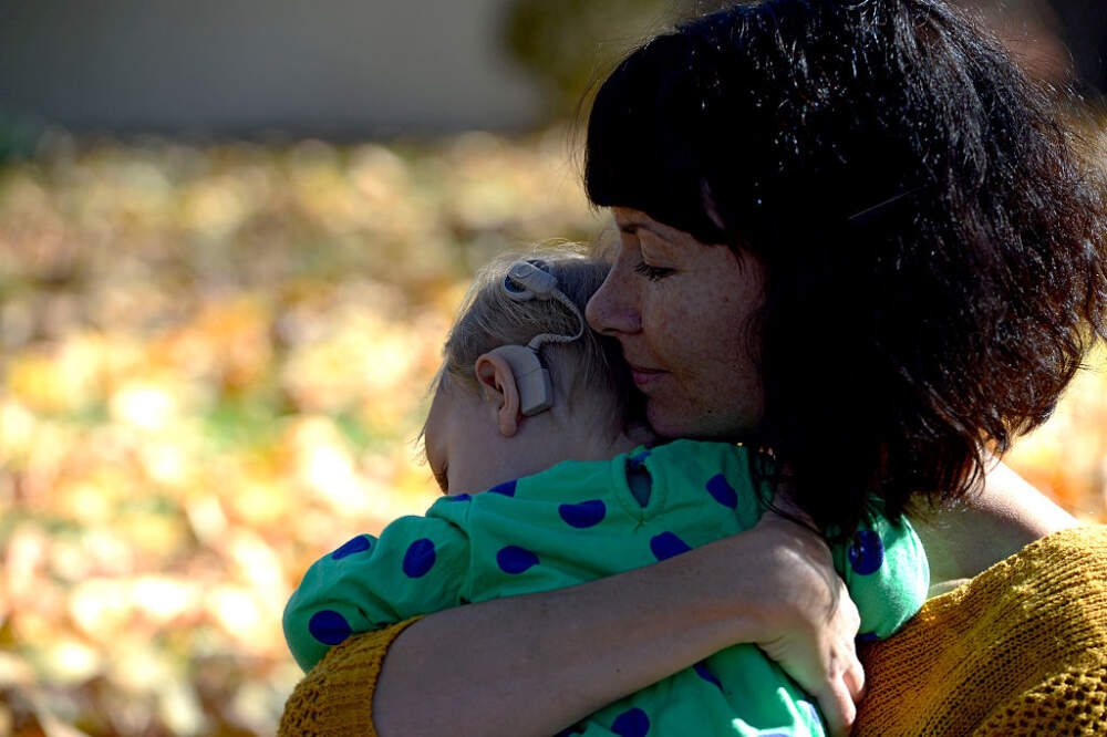 Megan Nix share a quiet moment with her daughter Anna Wiedel (16 months) at their home October 313, 2016 in Wheat Ridge. (John Leyba/The Denver Post via Getty Images)