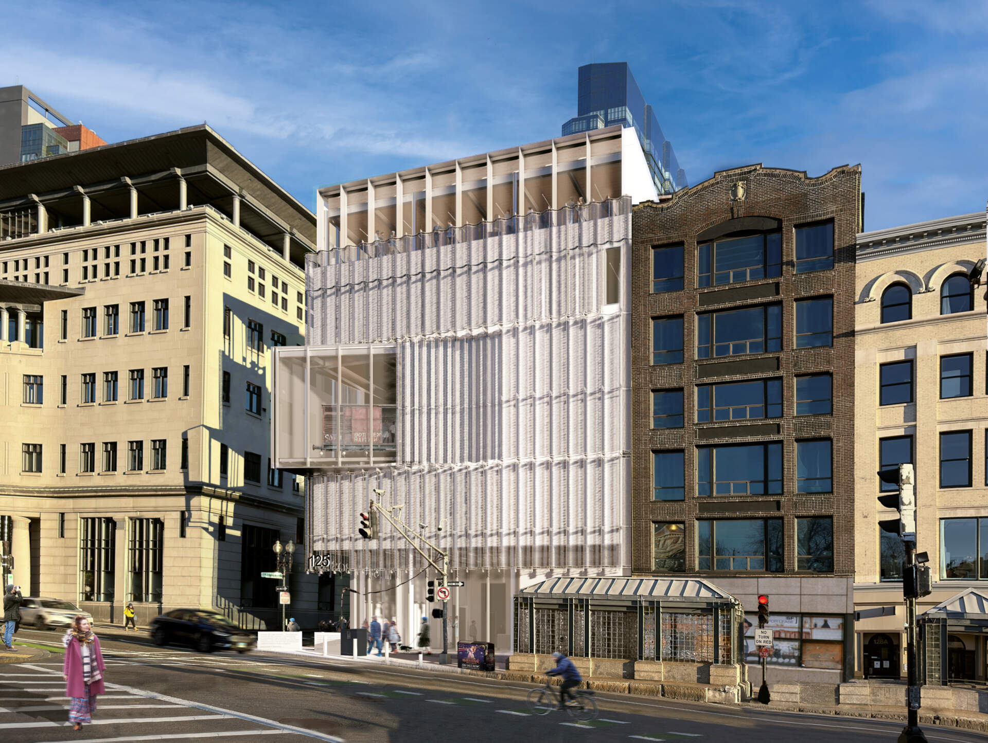 Architectural rendering of the Holocaust Museum and Educational Center in its planned location on Tremont Street in Boston. (Courtesy of the Holocaust Legacy Foundation)