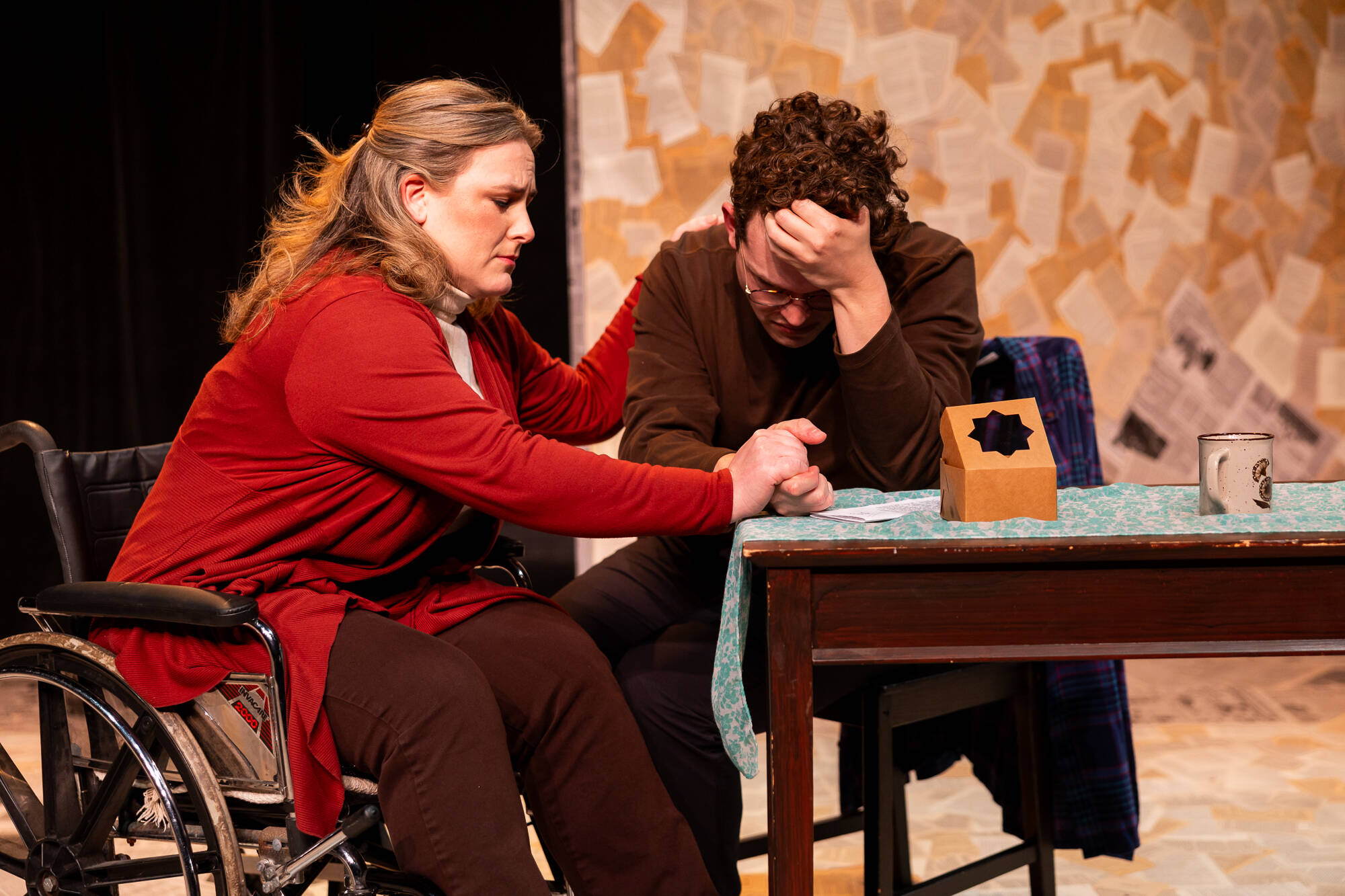 Cailin Doran and Dylan C. Wack in "The Normal Heart." (Courtesy Niles Scott Studios)