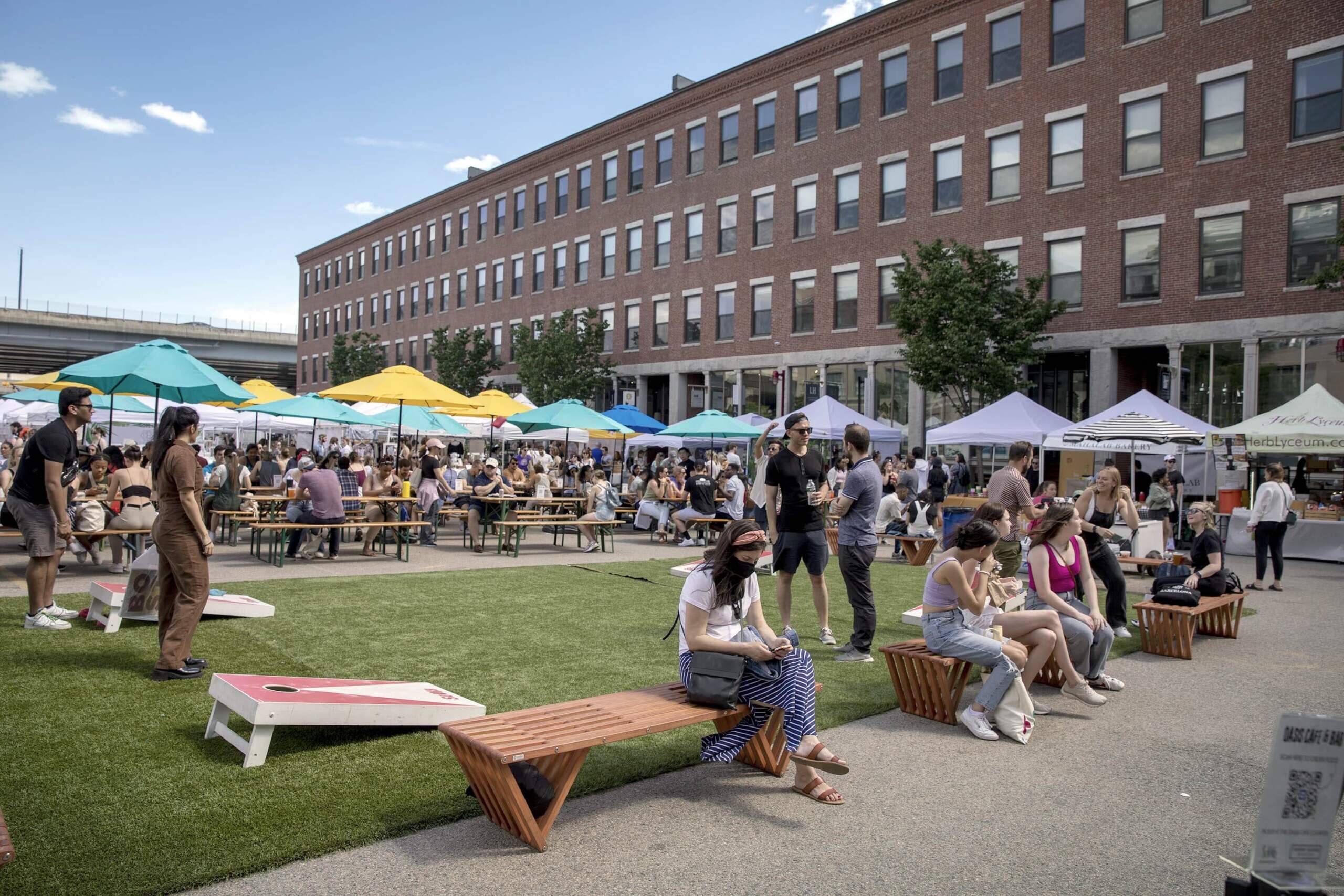 The open market at SoWa Boston in the South End. (Robin Lubbock/WBUR)