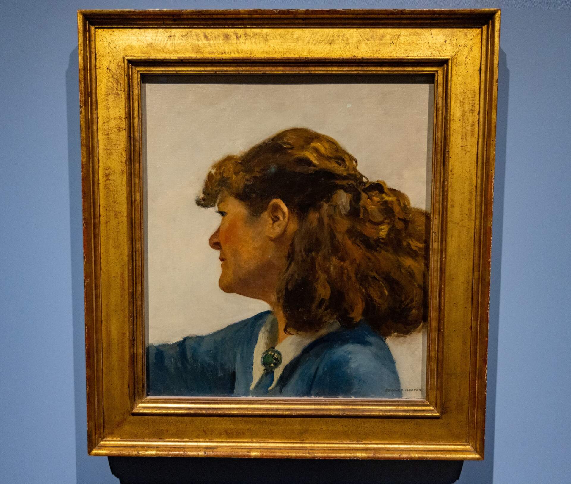 Edward Hopper, &quot;Jo Painting,&quot; 1936. (Jesse Costa/WBUR)