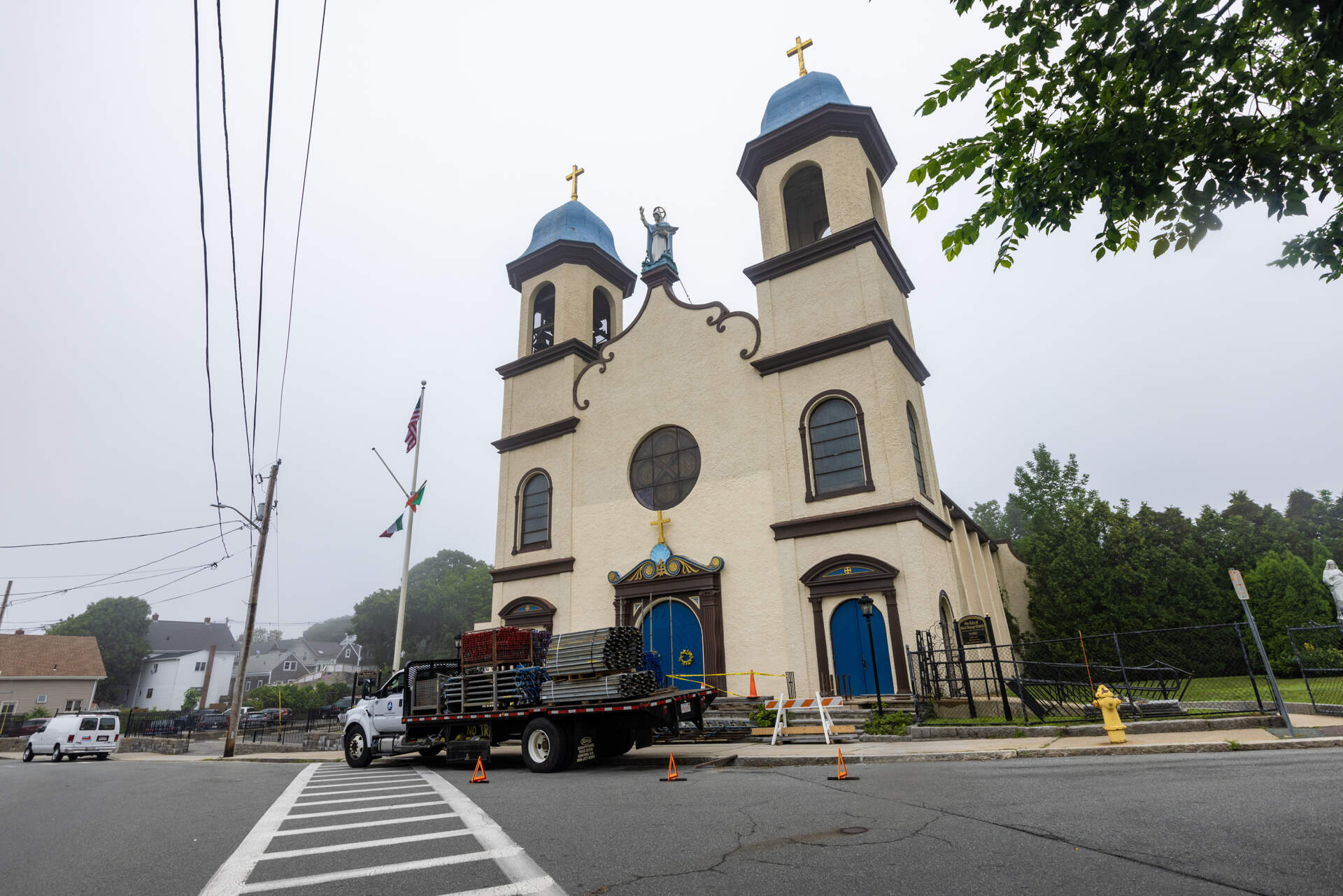 Our Lady of Our Good Voyage Church in Gloucester. (Jesse Costa/WBUR)