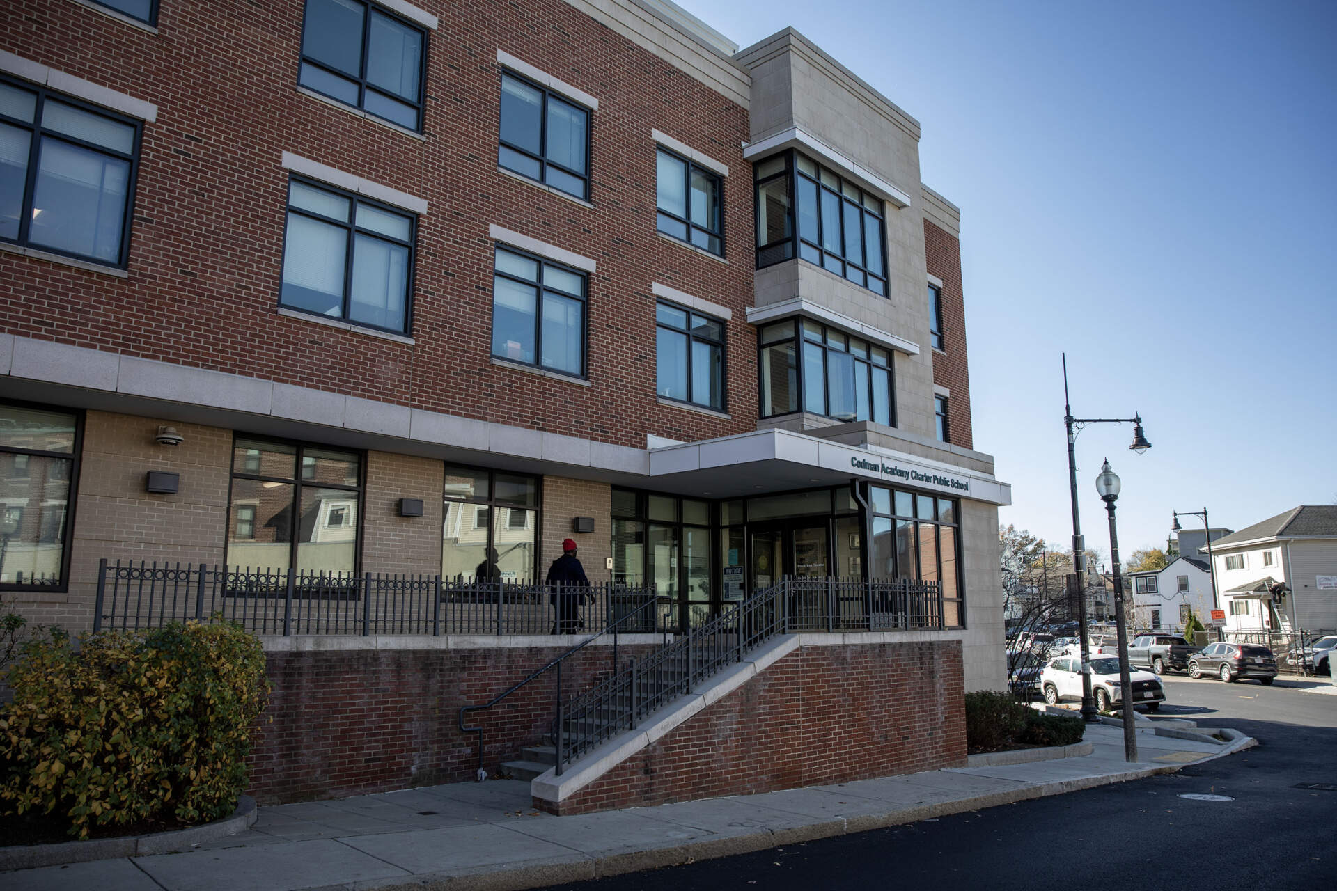 Codman Academy Charter Public School in Dorchester. (Robin Lubbock/WBUR)