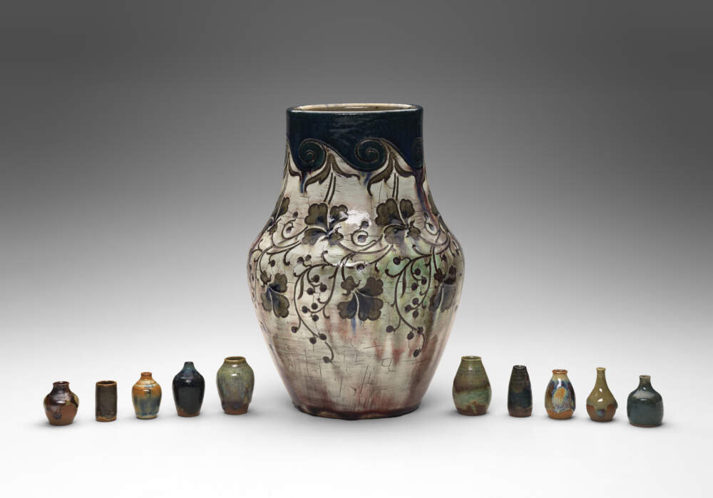 Auguste Delaherche (French, 1857–1940) made tiny stoneware vases to experiment with glazes and techniques. (Courtesy Museum of Fine Arts, Boston)