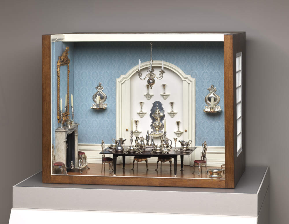 This elaborately appointed &quot;Dining Room&quot; is the work of Dutch silver artist Arnoldus van Geffen (1728–1769). (Courtesy Museum of Fine Arts, Boston)