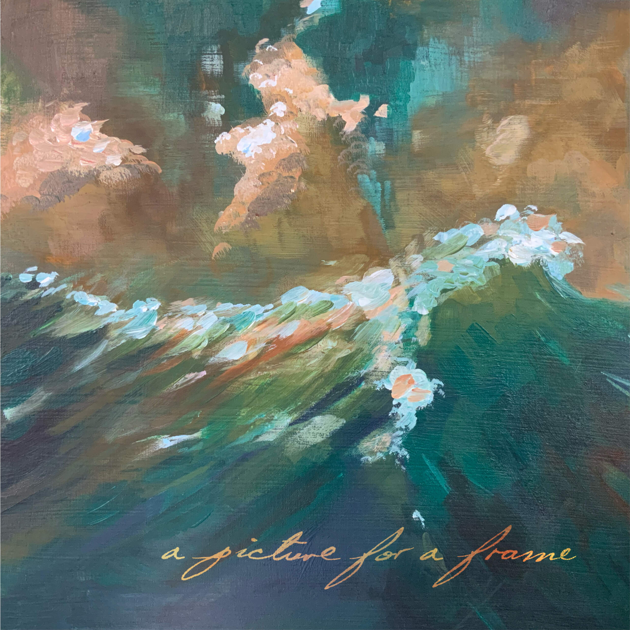 "A Picture for a Frame" album cover. (Painting by KimThy Nguyen; graphic design by Daniela Wong-Chiulli)