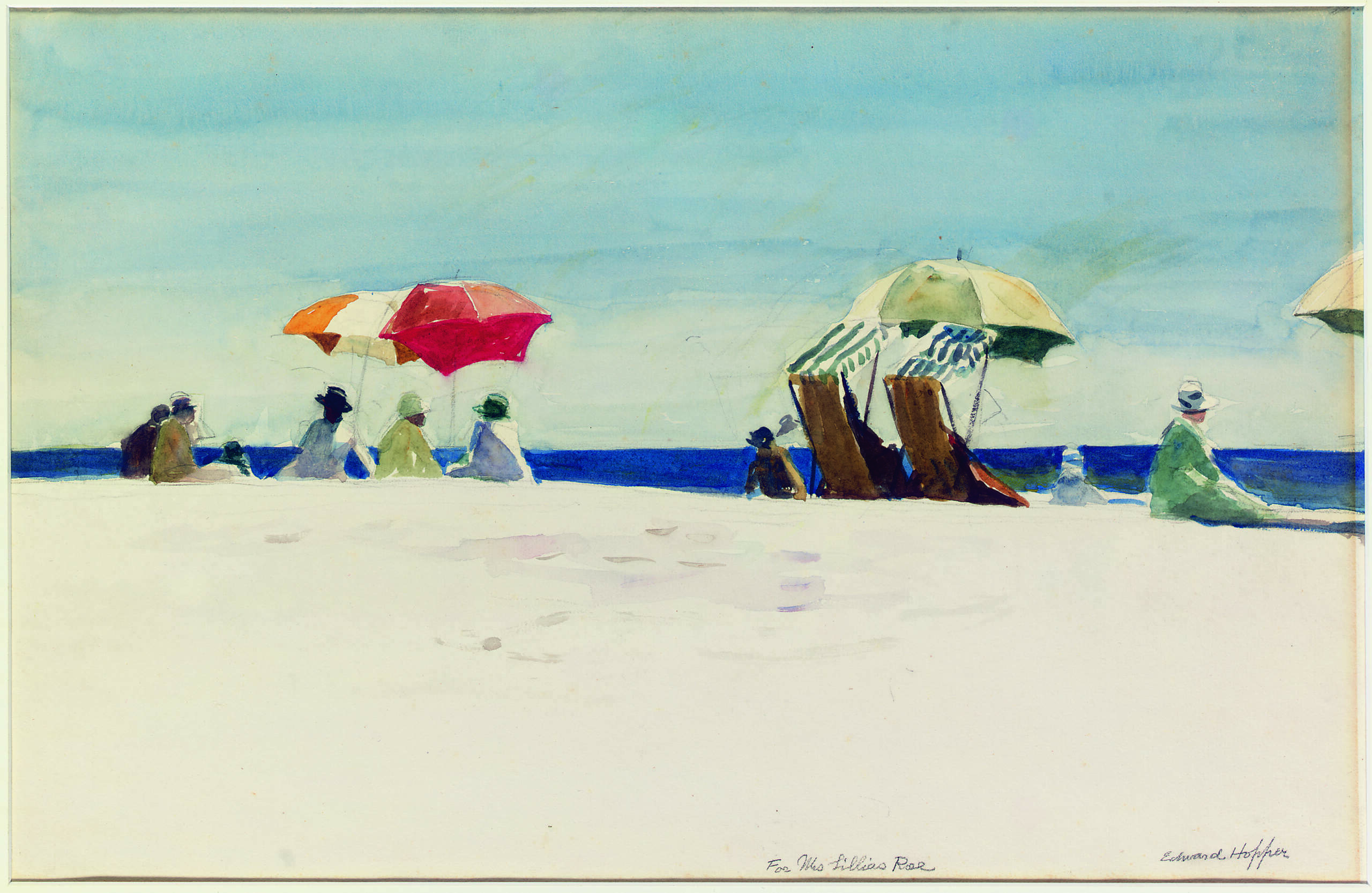 Edward Hopper, "Gloucester Beach, Bass Rocks," 1923-24. (Courtesy Christie’s; Heirs of Josephine N. Hopper; Licensed by Artists Rights Society, NY)