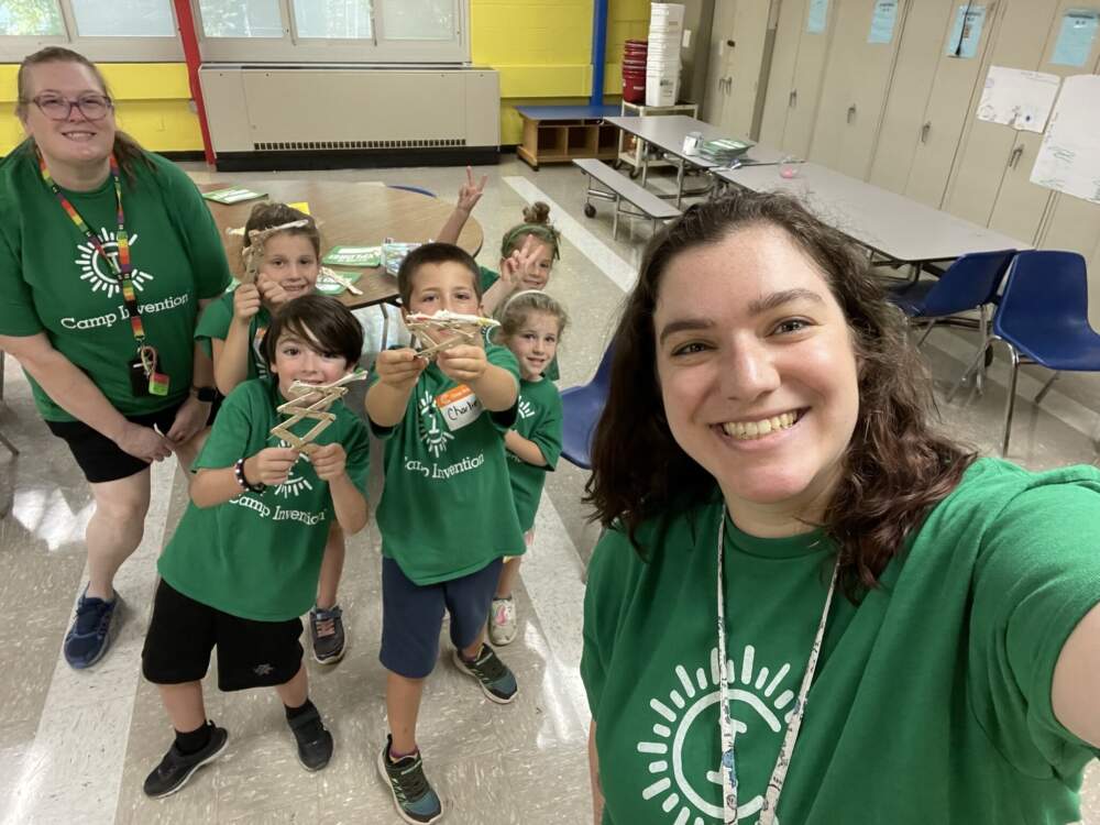 Mariah Besas, a 4th grade special education teacher at Bartle Elementary School in Highland Park, and her students. (Courtesy of Mariah Besas)