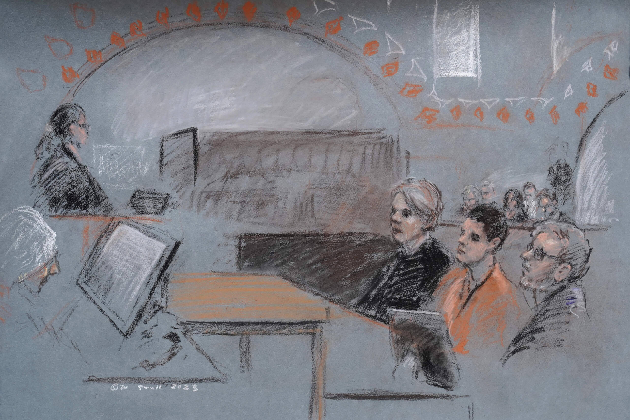 Massachusetts Air National Guardsman Jack Teixeira, appears in U.S. District Court, in Boston, April 19, 2023. (Margaret Small/AP)