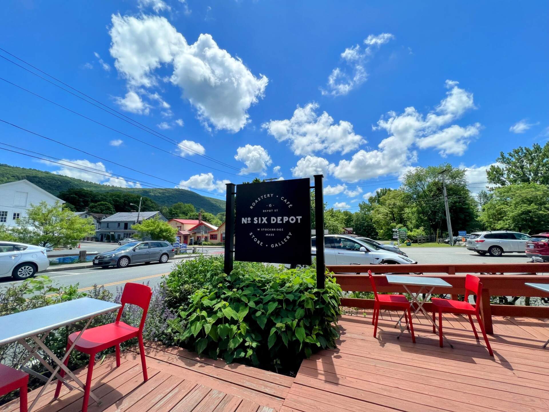 Six Depot Coffee Roastery and Cafe in West Stockbridge. (Jacquinn Sinclair for WBUR)