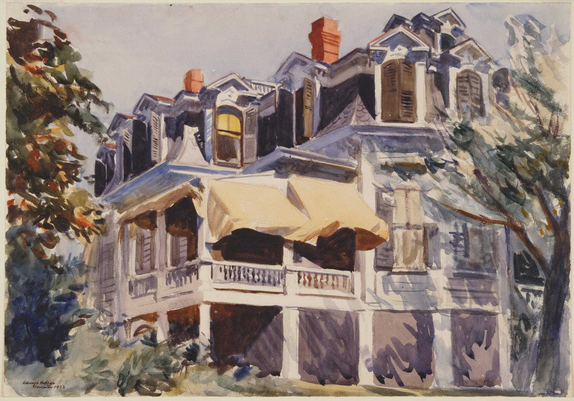 Edward Hopper, &quot;The Mansard Roof,&quot; 1923. (Courtesy The Brooklyn Museum, New York; Museum Collection Fund, 23.100; Heirs of Josephine N. Hopper; Licensed by Artists Rights Society, NY)