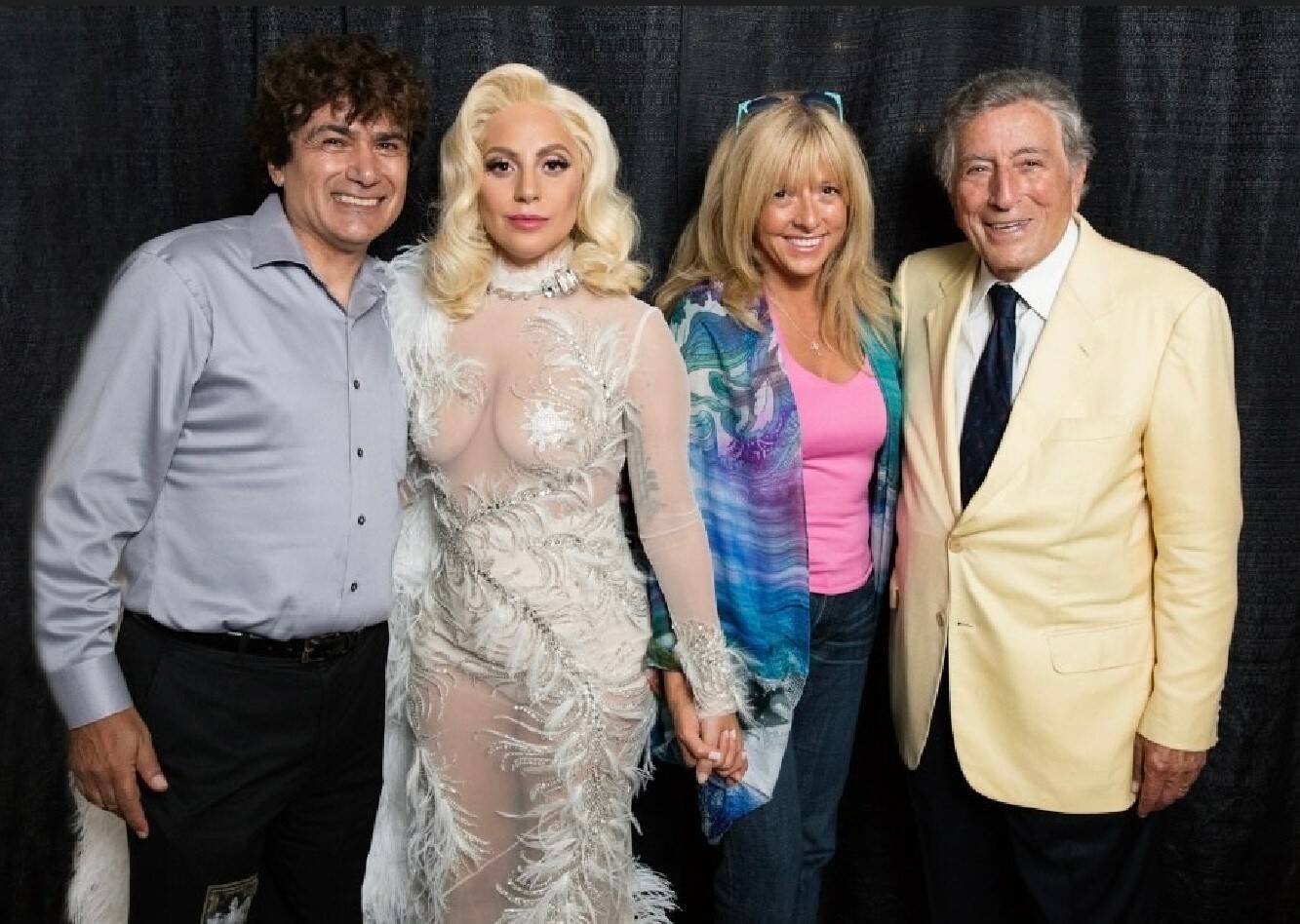 Left to right: ChaChi Loprette, Lady Gaga, ChaChi's wife Stephanie and Tony Bennett. (Courtesy ChaChi Loprette)