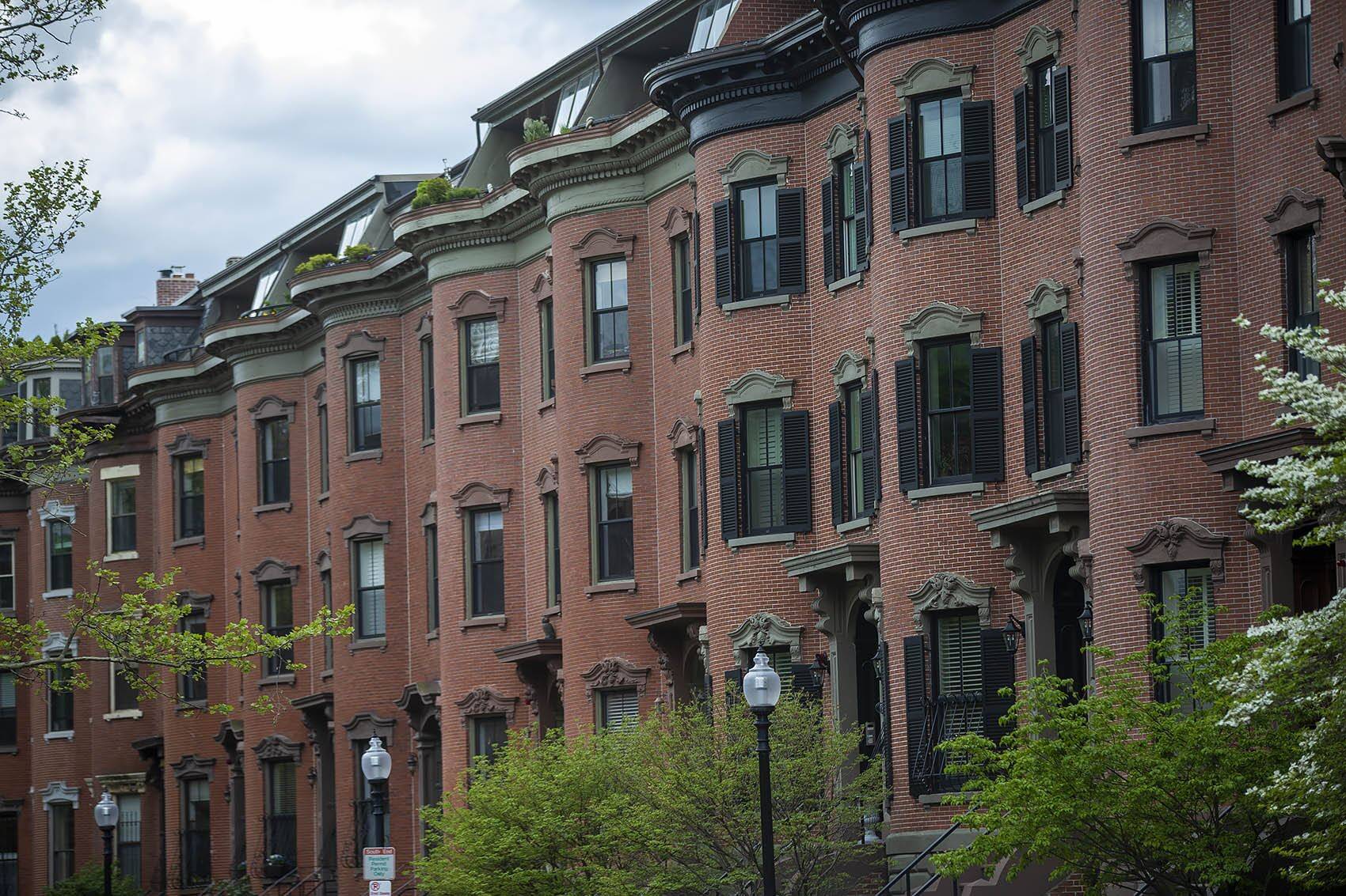 Apartments along Worcester Street in the South End. (Jesse Costa/WBUR)