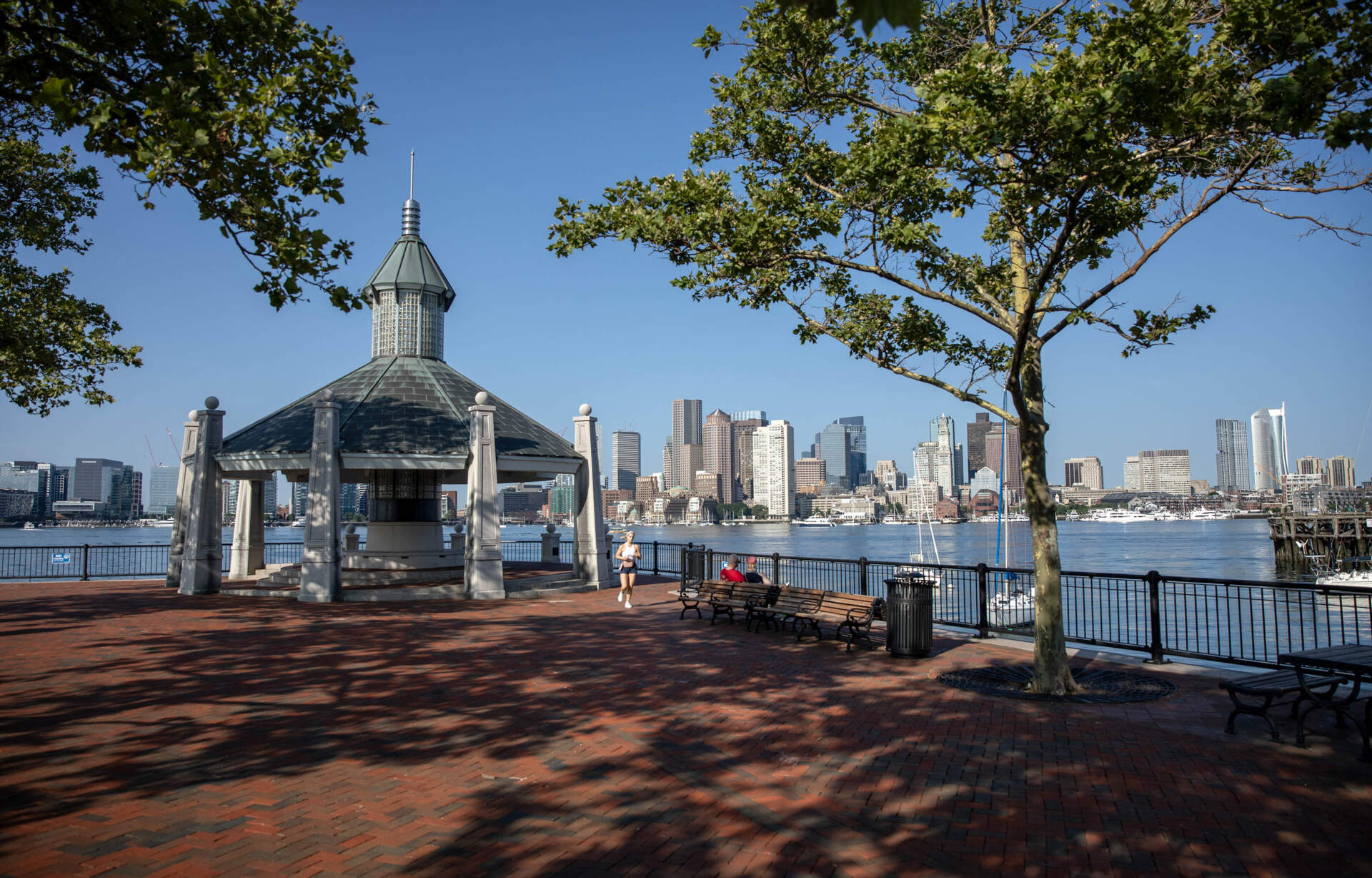 Piers Park in East Boston. (Robin Lubbock/WBUR)