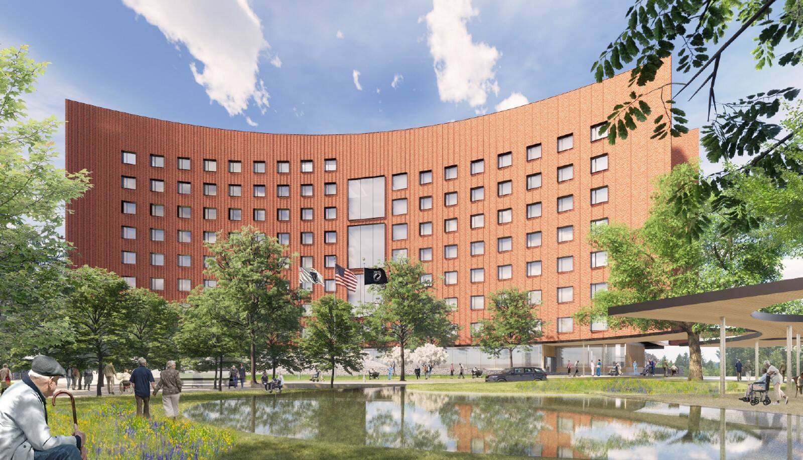 Rendering of the Holyoke Veterans Home. (Courtesy of Executive Office of Veterans' Services)