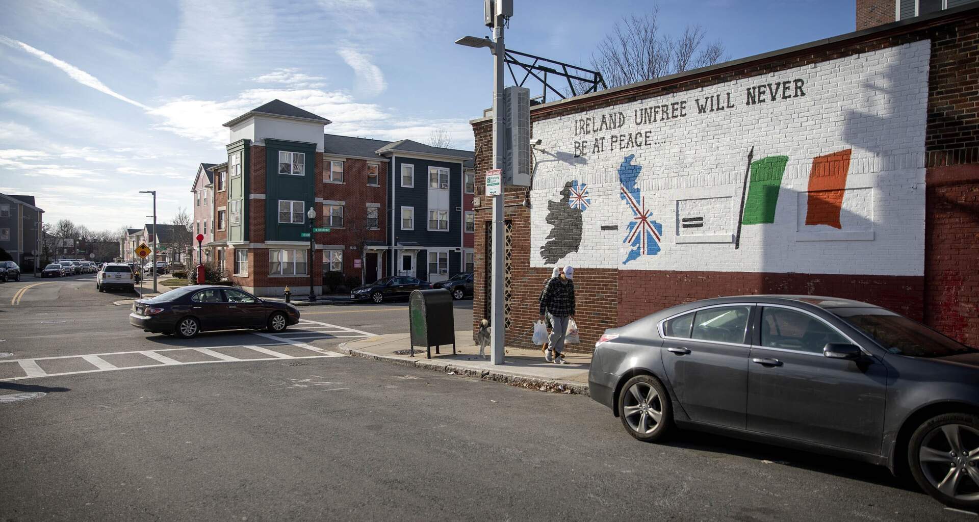 A mural on C Street at West Broadway. (Robin Lubbock/WBUR)