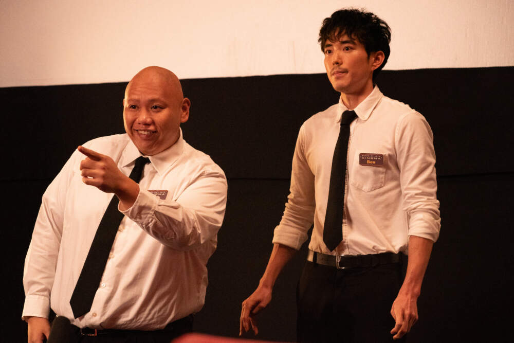 Justin Min as Ben and Jacob Batalon as Gene in &quot;Shortcomings.&quot; (Courtesy of Sony Pictures Classics; Photo by Jon Pack)