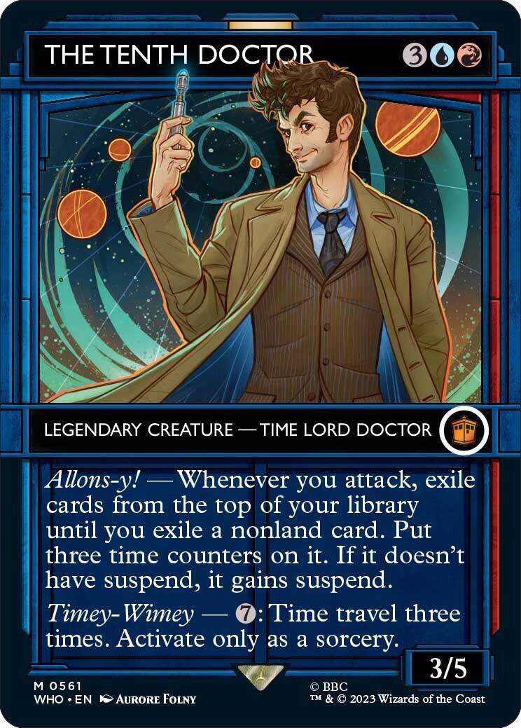 A special version of a "Doctor Who" card from an upcoming "Commander" set. (Courtesy of Wizards of the Coast)