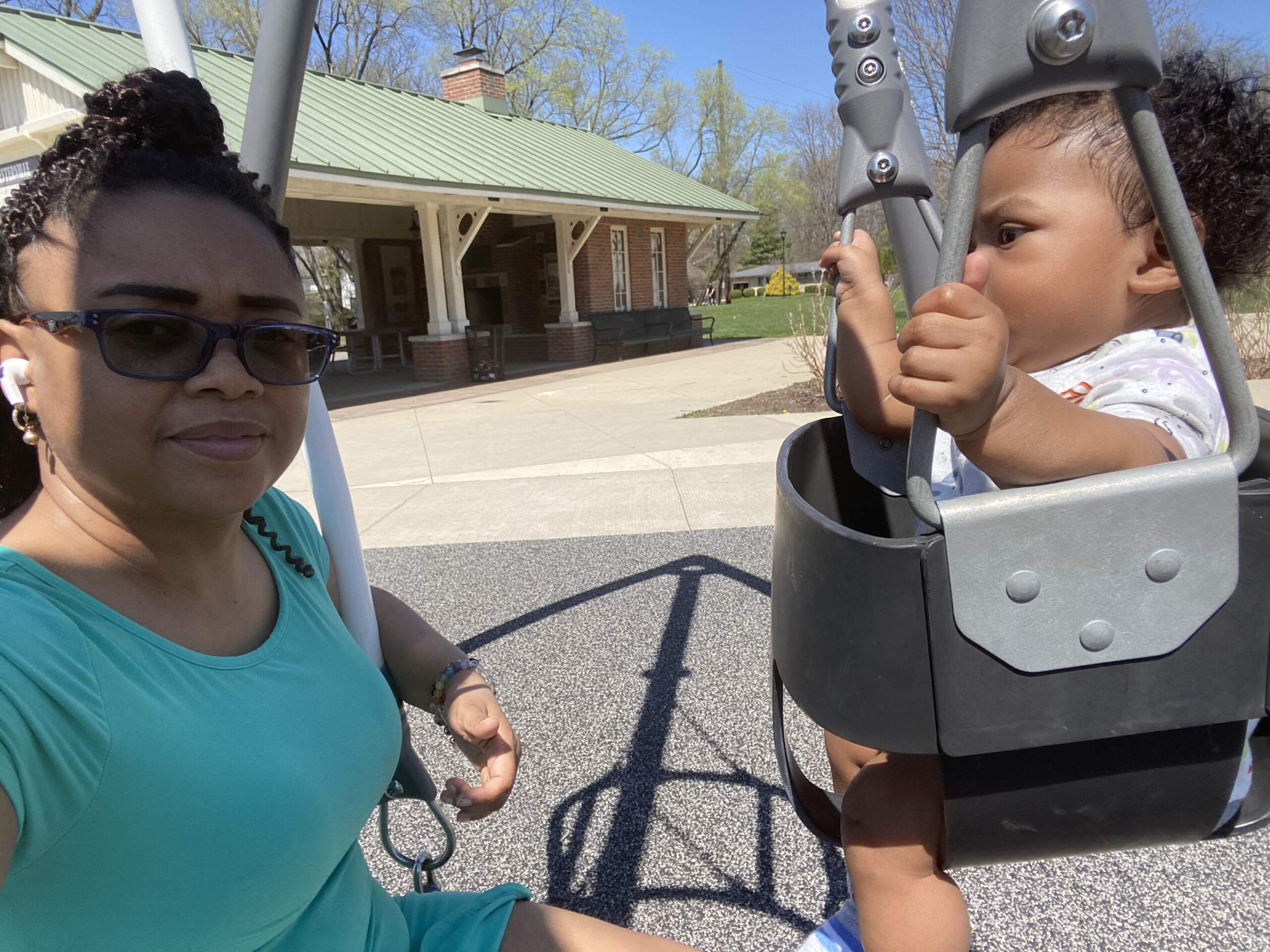 Tarrezz Thompson and the child she watches. (Courtesy of Tarrezz Thompson)