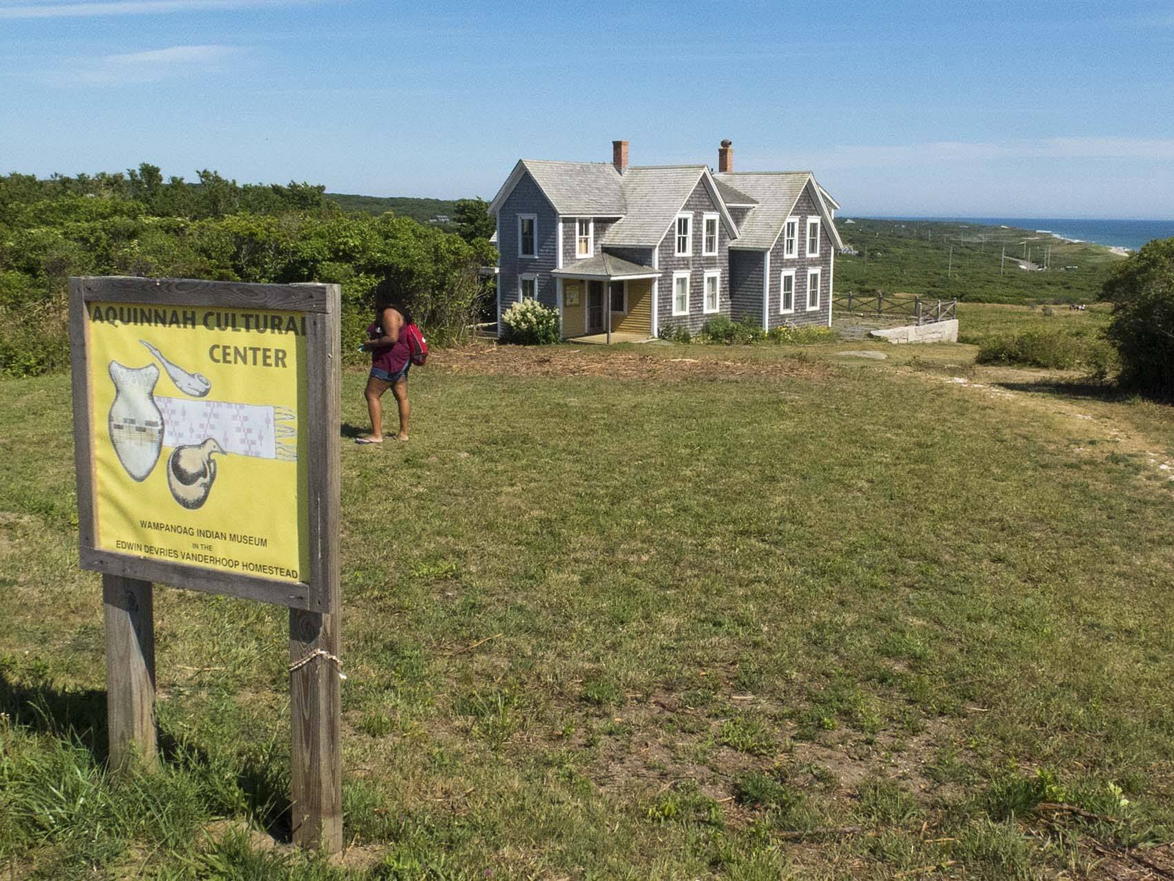 The Aquinnah Cultural Center. (Andrea Shea/WBUR)