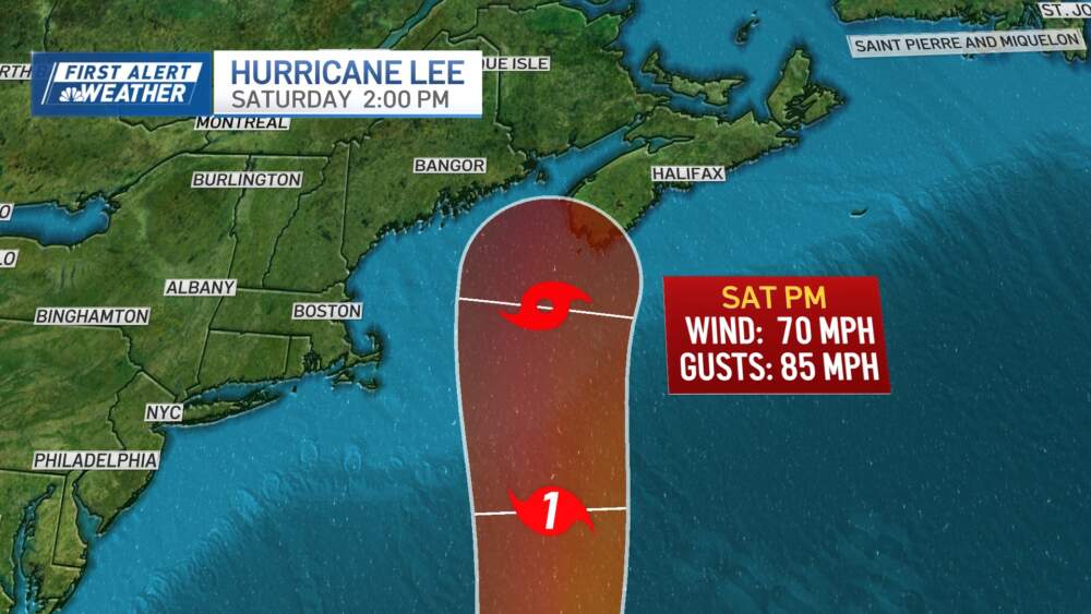 Path of Hurricane Lee 2023: Expected to peak Saturday in Boston