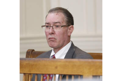 Bradley Rein is arraigned in Brockton Superior Court on April 24 in Brockton, Mass. on multiple charges as a result of driving his SUV into the Hingham, Mass., Apple store in 2022.(Greg Derr/The Patriot Ledger via AP)