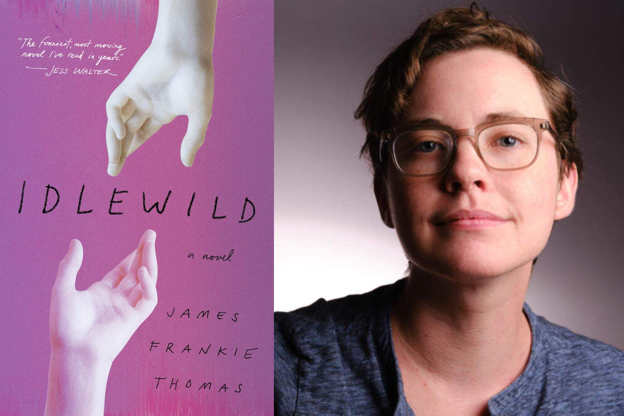 The cover of "Idlewild" and author James Frankie Thomas. (Courtesy of The Overlook Press)
