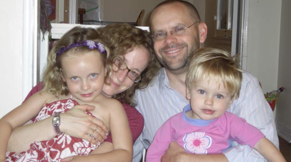 Colin Campbell and Gail Lerner with their children, Ruby and Hart. "We loved our family. We loved being together," says the author. "Even when they became teenagers, we still loved being the four of us." (Courtesy Colin Campbell)