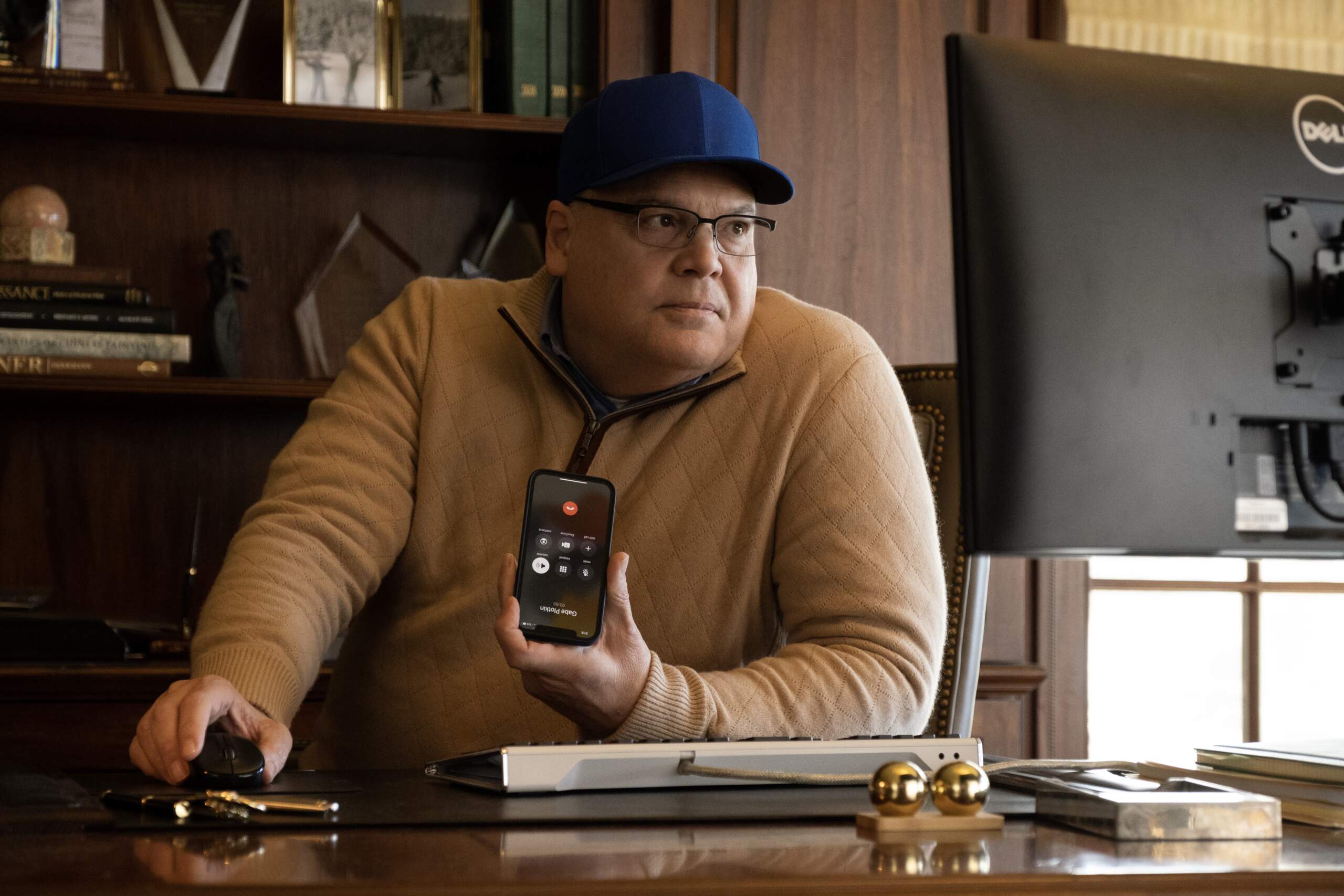 Vincent D’Onofrio stars in "Dumb Money." (Courtesy Sony Pictures)