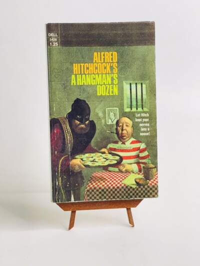 Another Hitchcock cover Richard Bober did for Dell Publishing, featuring a sneaky self-portrait of Bober as the hangman, so claims his nephew Matthew Bober. (Courtesy Matthew Bober)