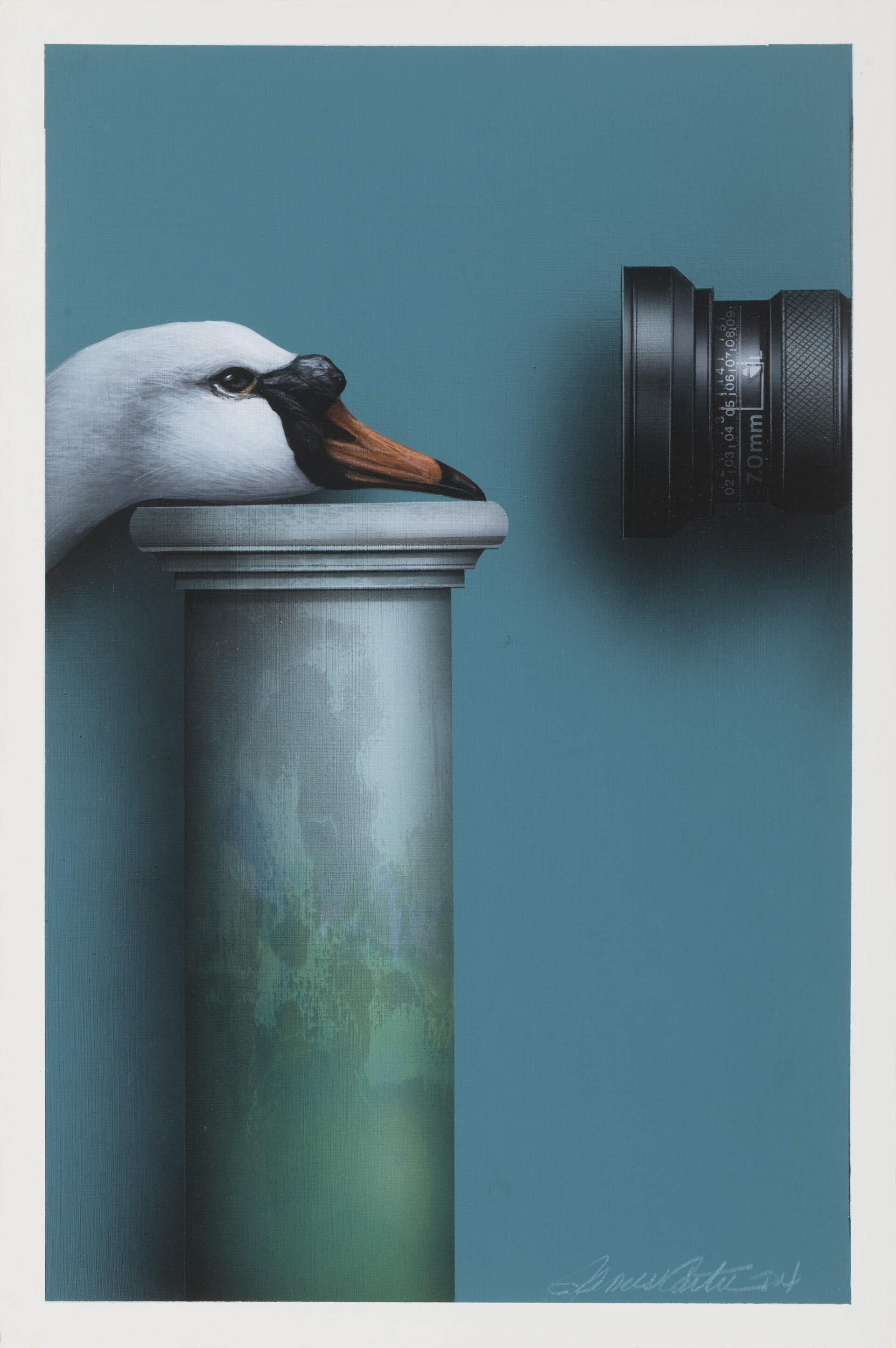 James Carter, "Portrait," 2014. acrylic on panel. (Courtesy Fuller Craft Museum; photo by Will Howcroft)