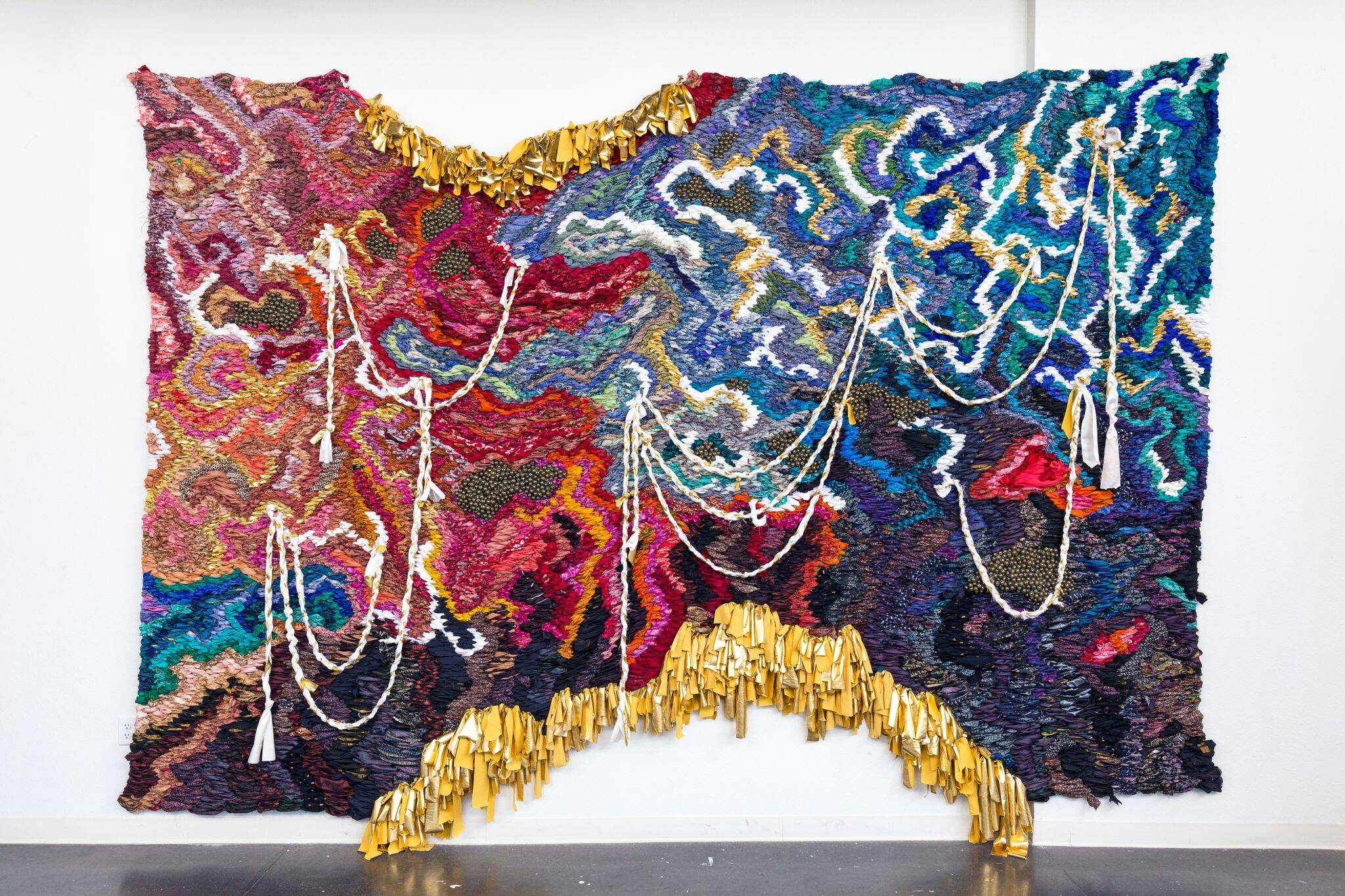 Suchitra Mattai, "An Ocean Cradle," 2022. (Courtesy of the artist and Kavi Gupta; Photo by Wes Magyar)