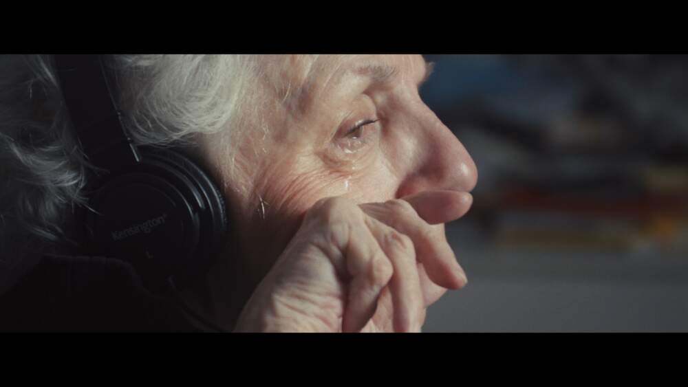 A still from &quot;Sloane: A Jazz Singer,&quot; of Carol Sloane listening to her old records. (Courtesy &quot;Sloane: A Jazz Singer&quot;)