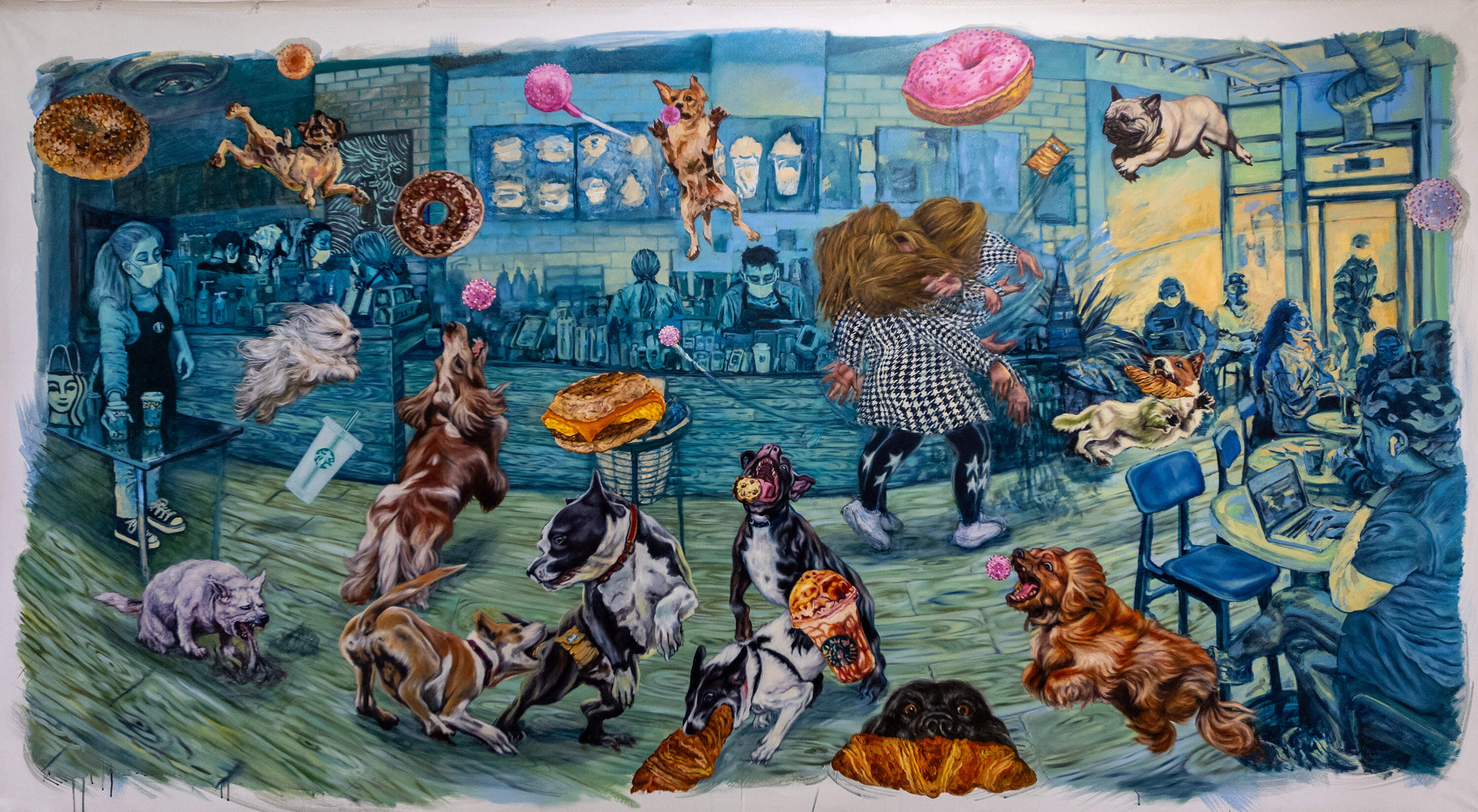 Szu-Chieh Yun, "Houndstooth," 2023. (Jesse Costa/WBUR)