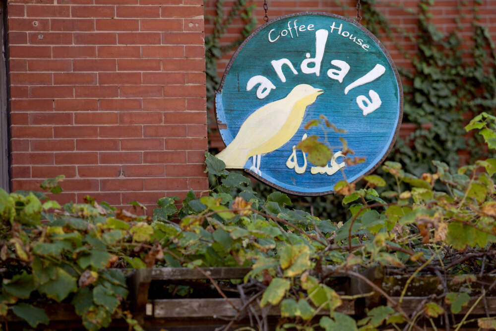 The Andala Coffee House on Franklin Street in Cambridge, Mass. (Robin Lubbock/WBUR)