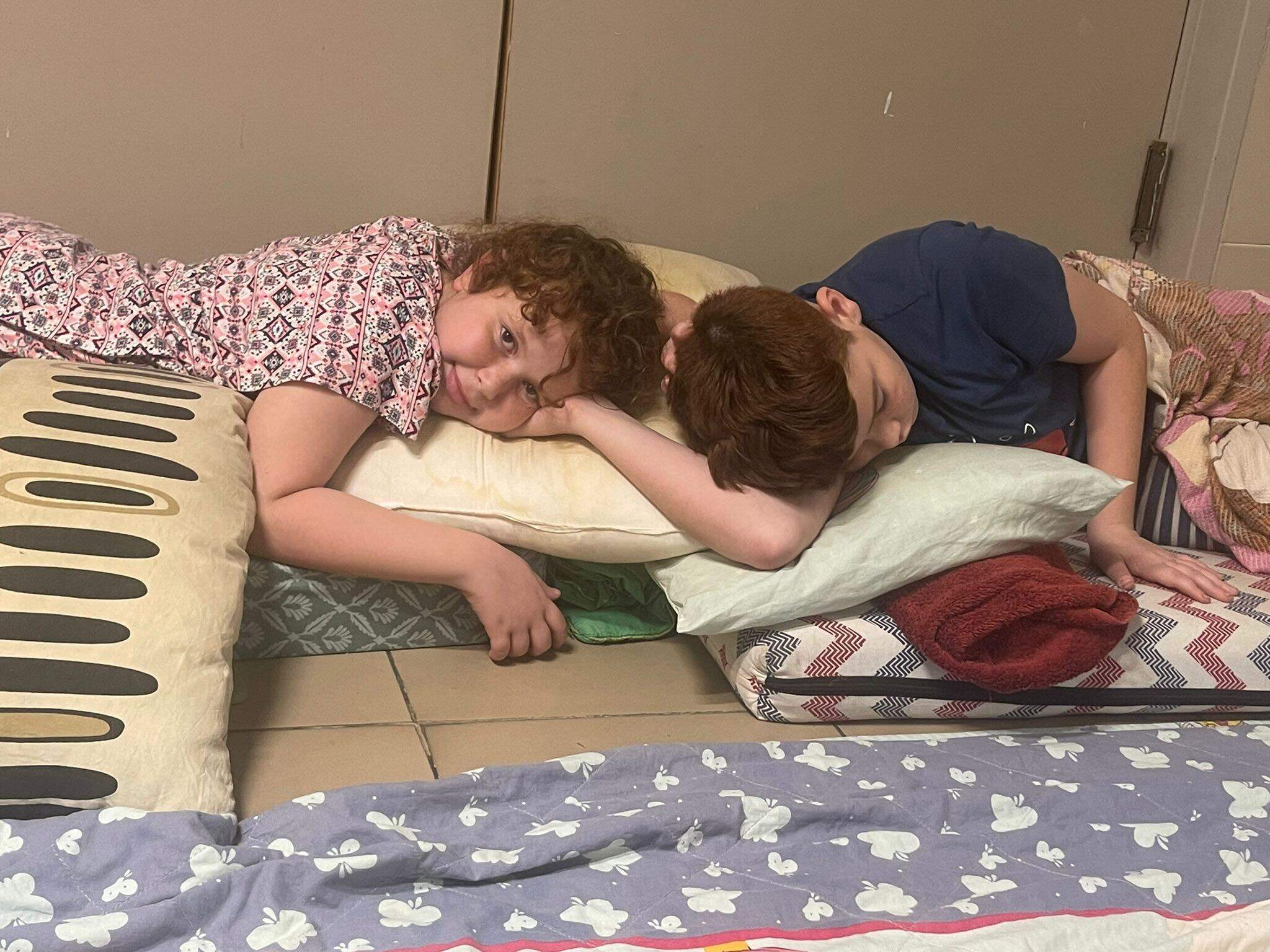 Neda Alzaeem's children are sheltering in place with her. (Courtesy of Neda Alzaeem)