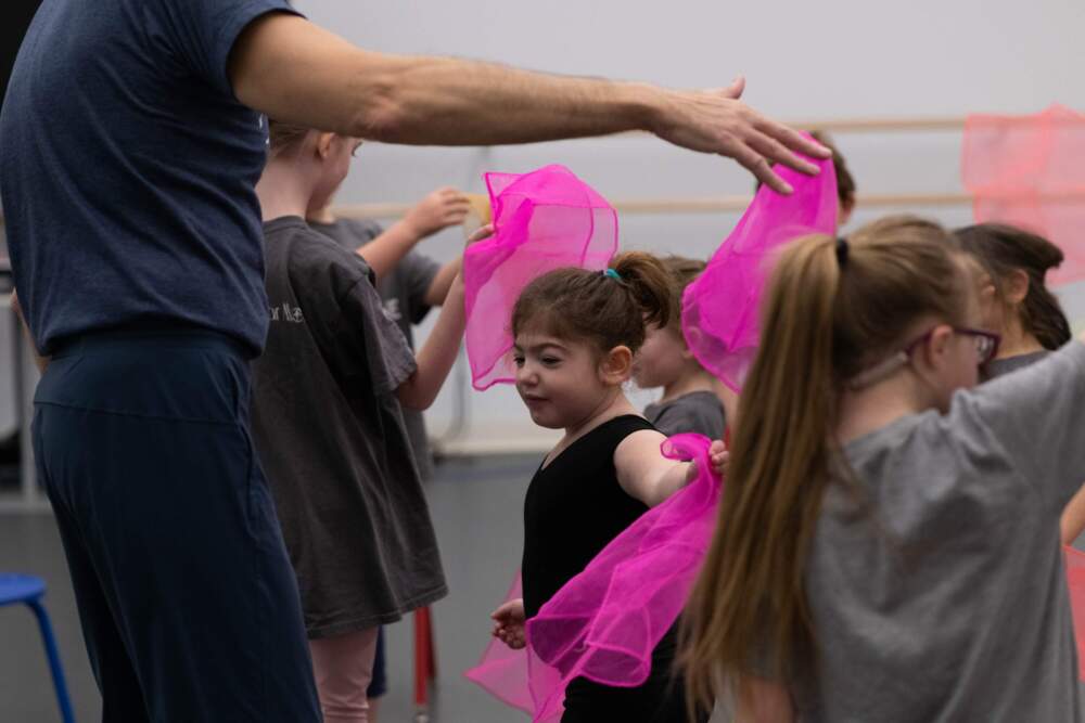 Children participate in a class as part of Boston Ballet School's Adaptive Dance Program. (Courtesy Brooke Trisolini/Boston Ballet)
