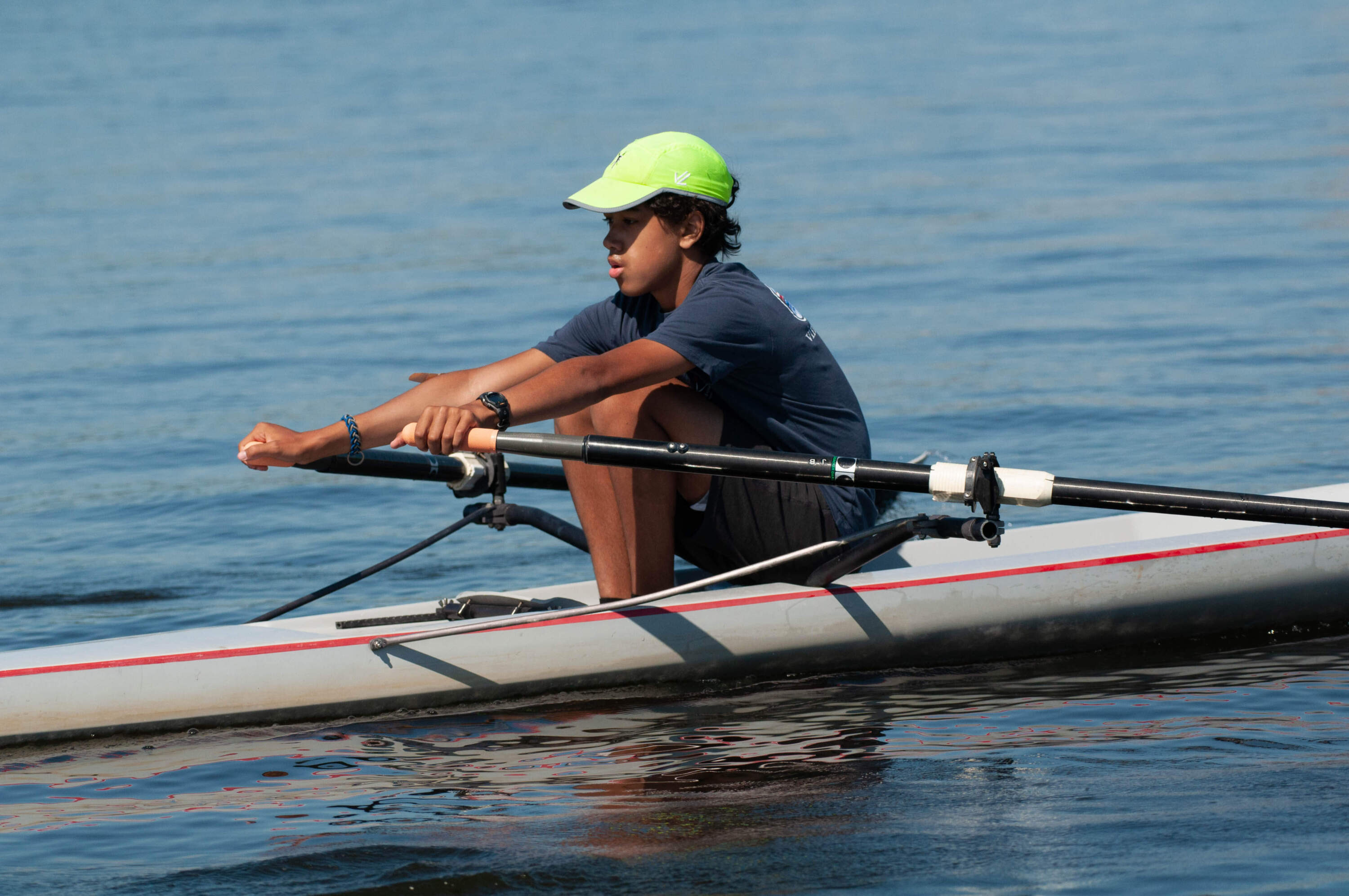 Alex Warren on the water in 2022. (Photo courtesy of Courtney Wilson)