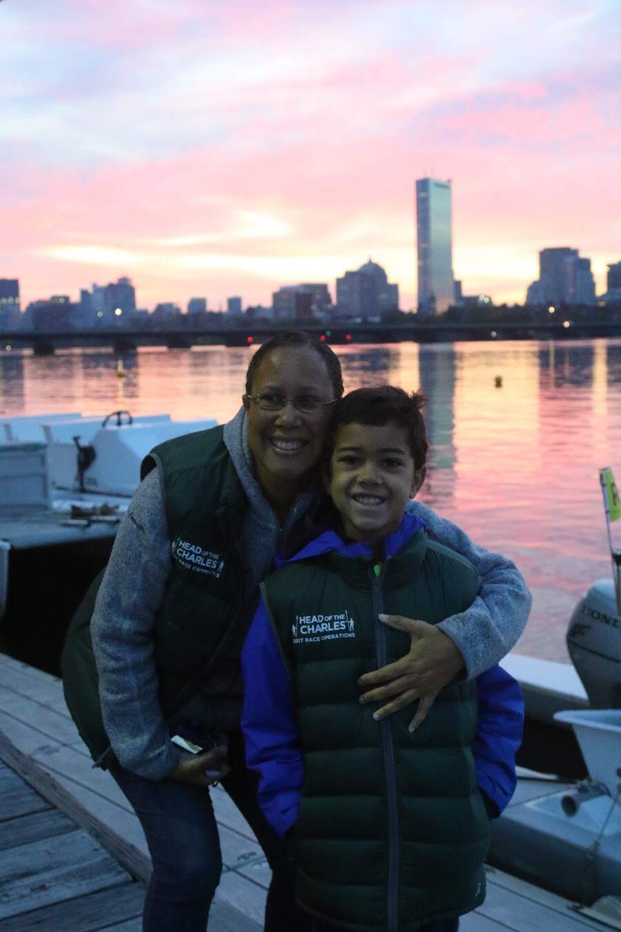 Courtney Wilson and Alex Warren at Head of the Charles in 2017. (Photo courtesy of Courtney Wilson)