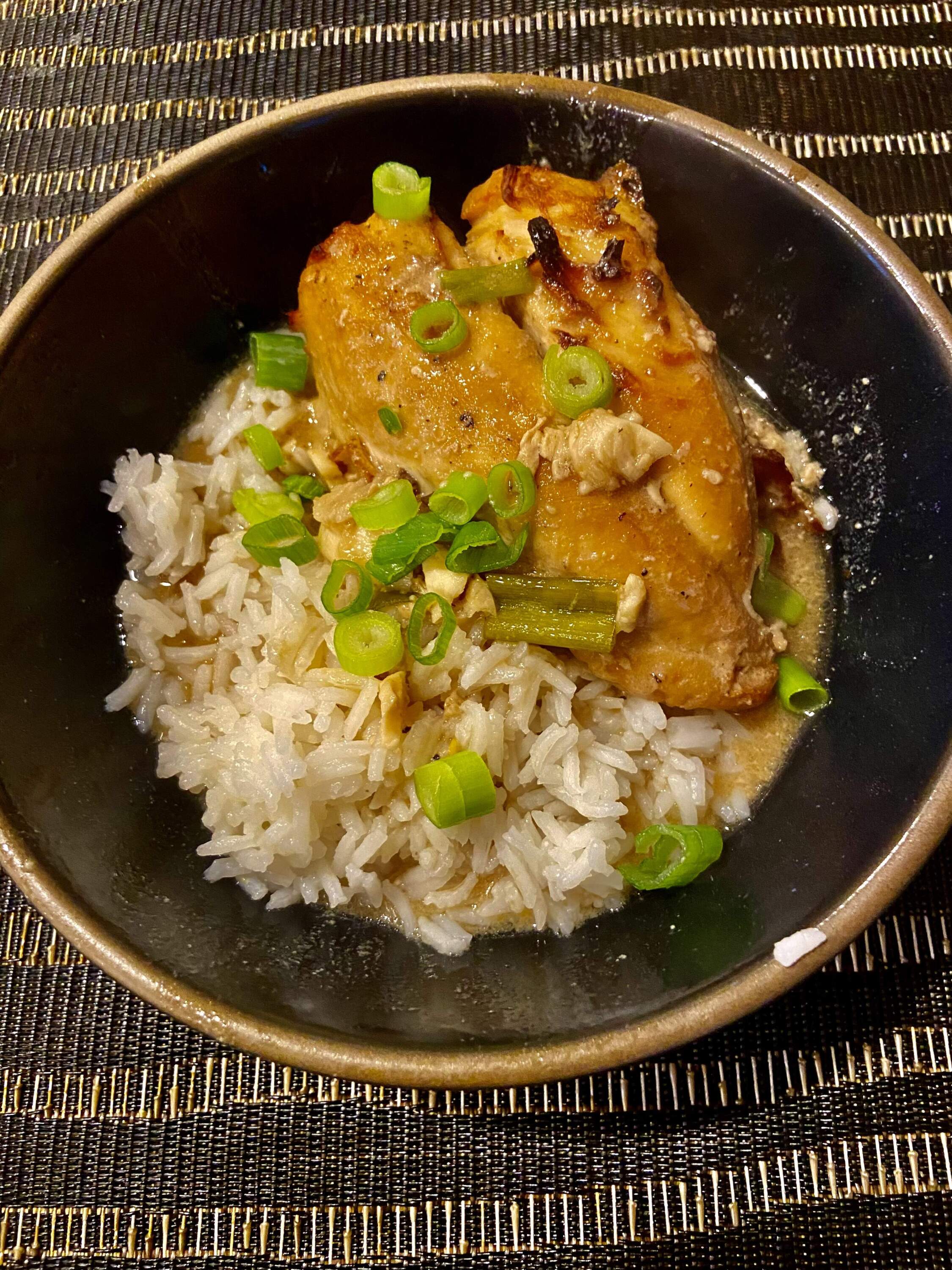 Chicken adobo. (Kathy Gunst/Here &amp; Now)