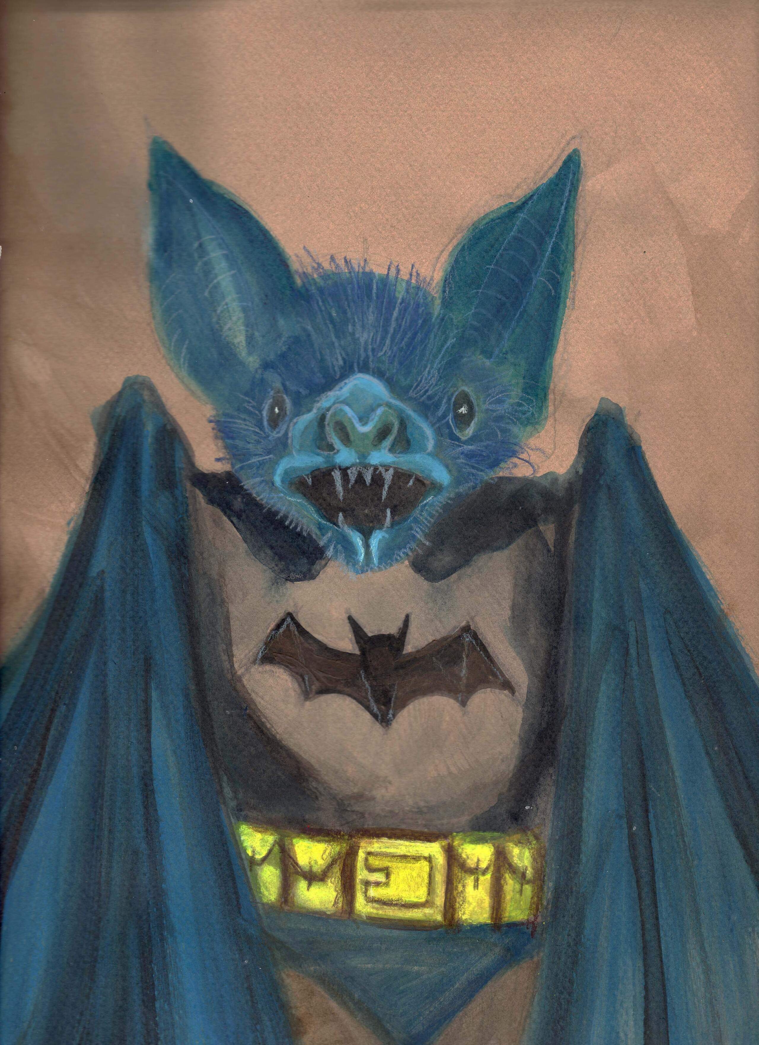 Nick Demakes," The Bat-man," from the"Gentleman Bats" series, 2015. (Courtesy of the artist/Peabody Essex Museum)
