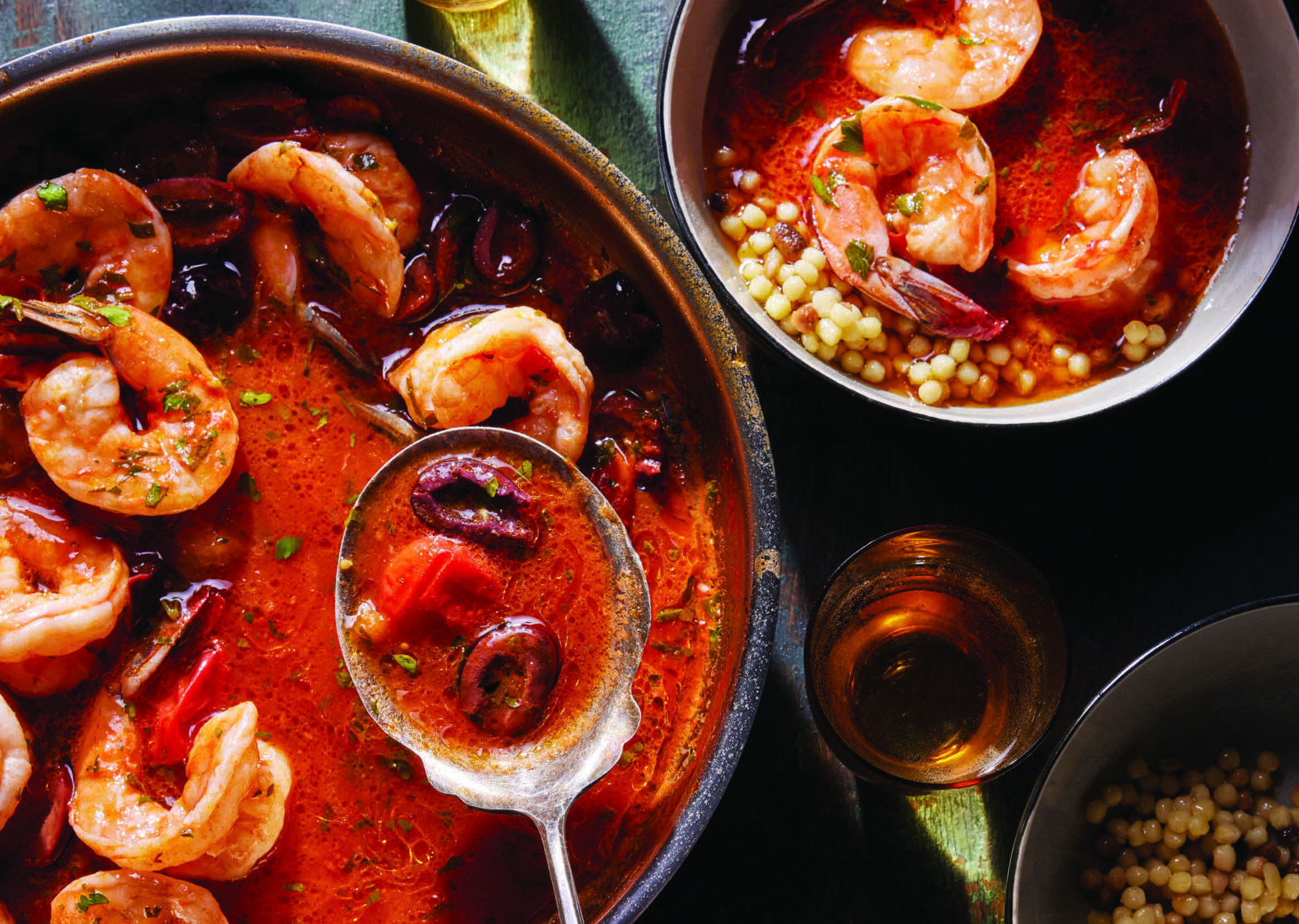 Shrimp in acqua pazza (crazy water) from "Crave." (Courtesy of Countryman Press)